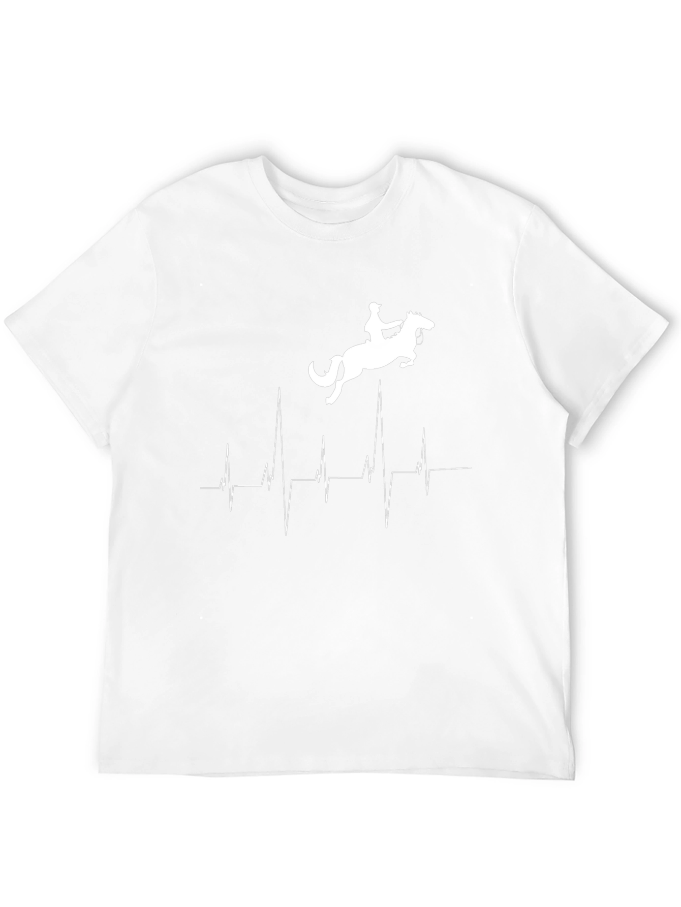 Equestrian Heartbeat T-Shirt - Horse Riding Passion