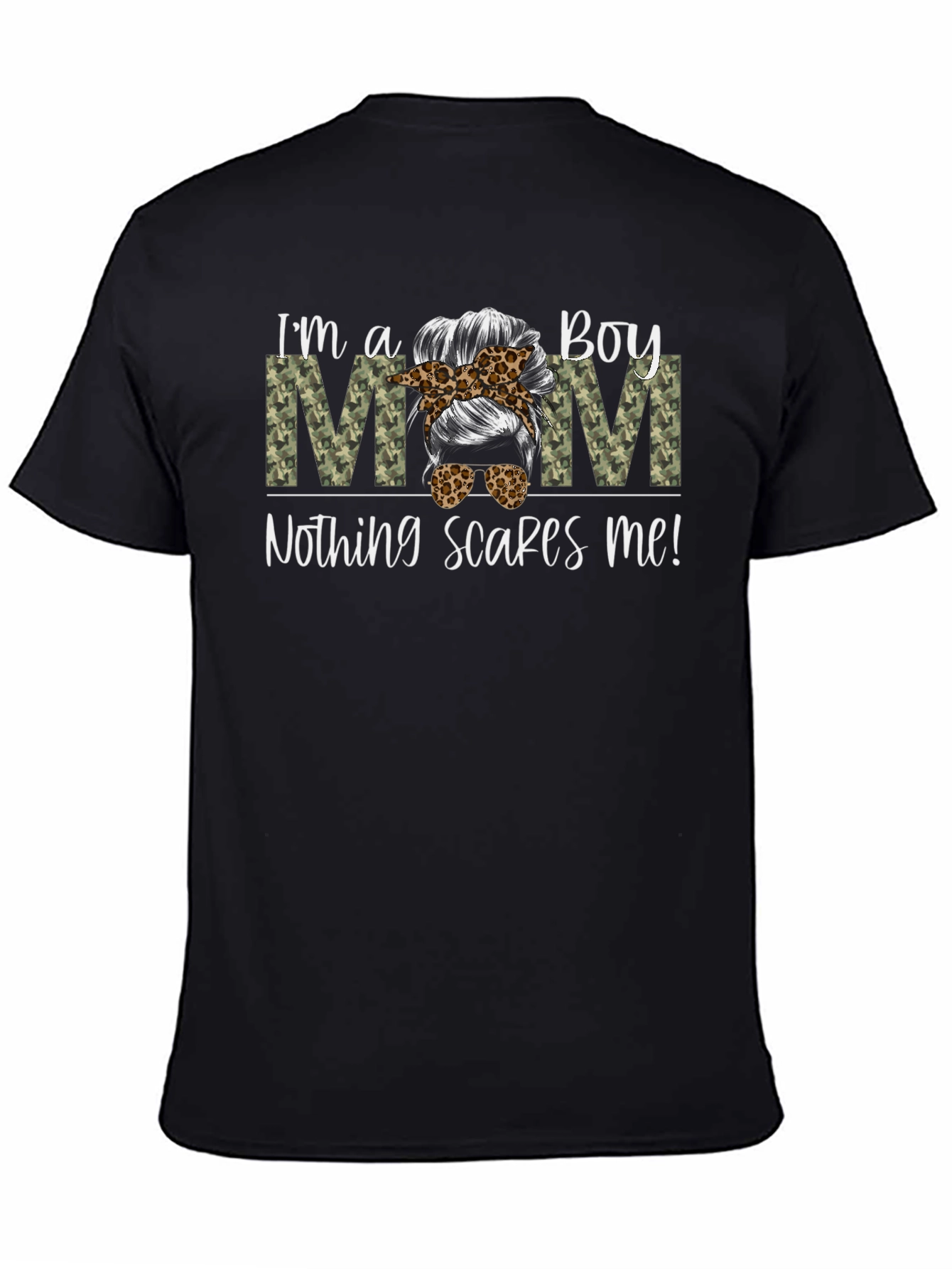 Boy Mom Graphic Tee - Nothing Scares Me!