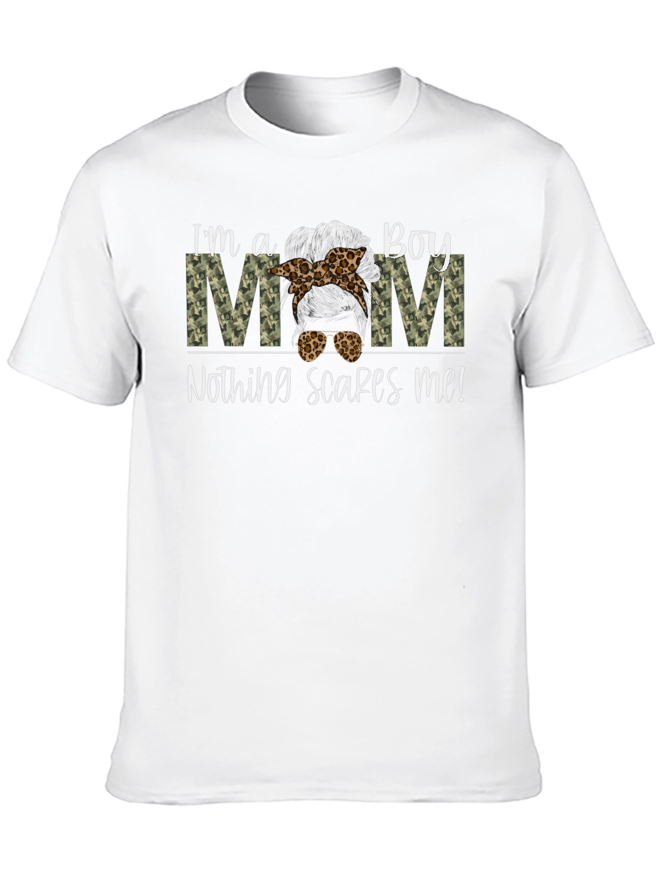 Boy Mom Graphic Tee - Nothing Scares Me!