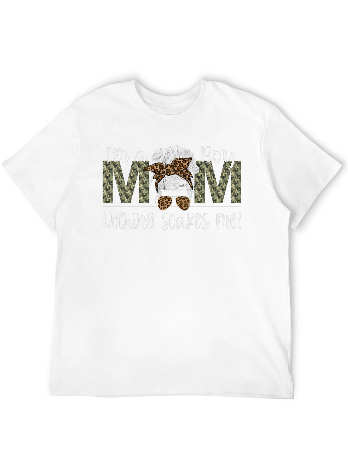 Boy Mom Graphic Tee - Nothing Scares Me!