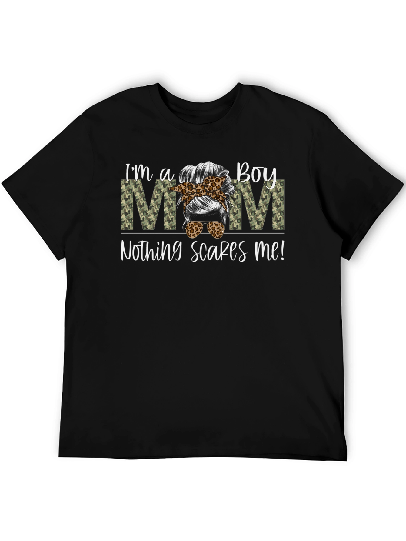 Boy Mom Graphic Tee - Nothing Scares Me!