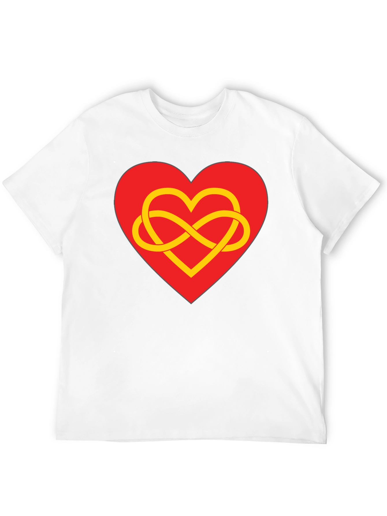 Heart Infinity Symbol Graphic Tee - Stylish Black T-Shirt