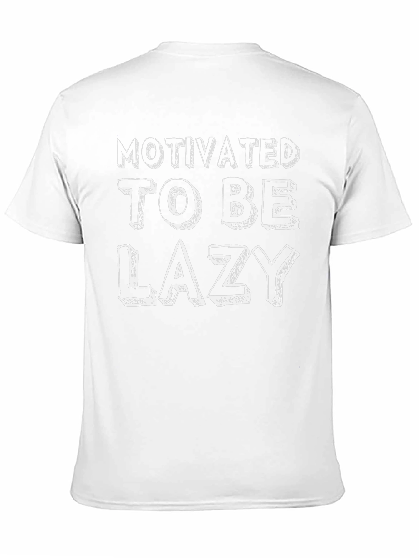 Motivated To Be Lazy Black T-Shirt