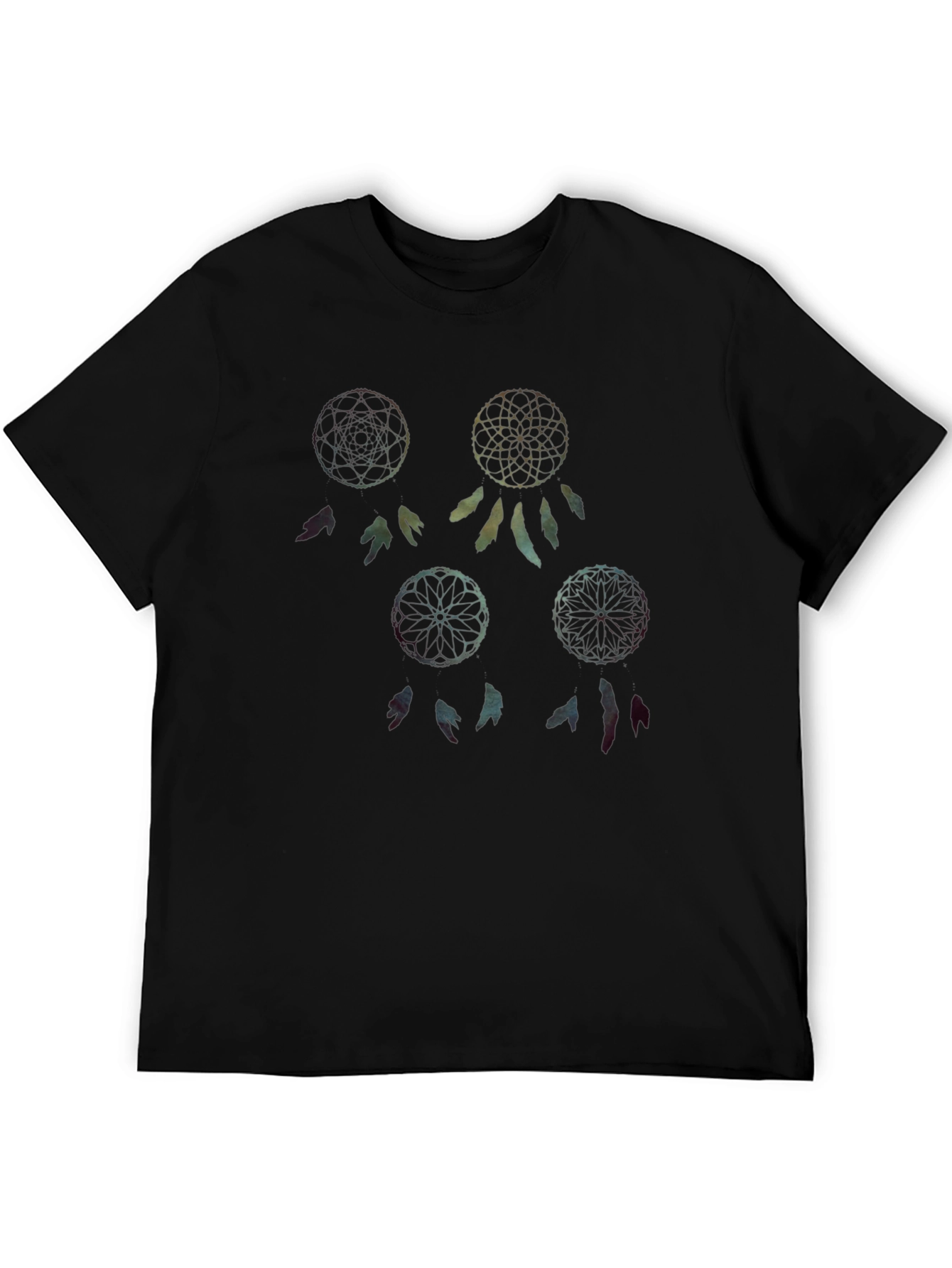 Dreamcatcher Graphic Tee - Relaxed Fit Black T-Shirt