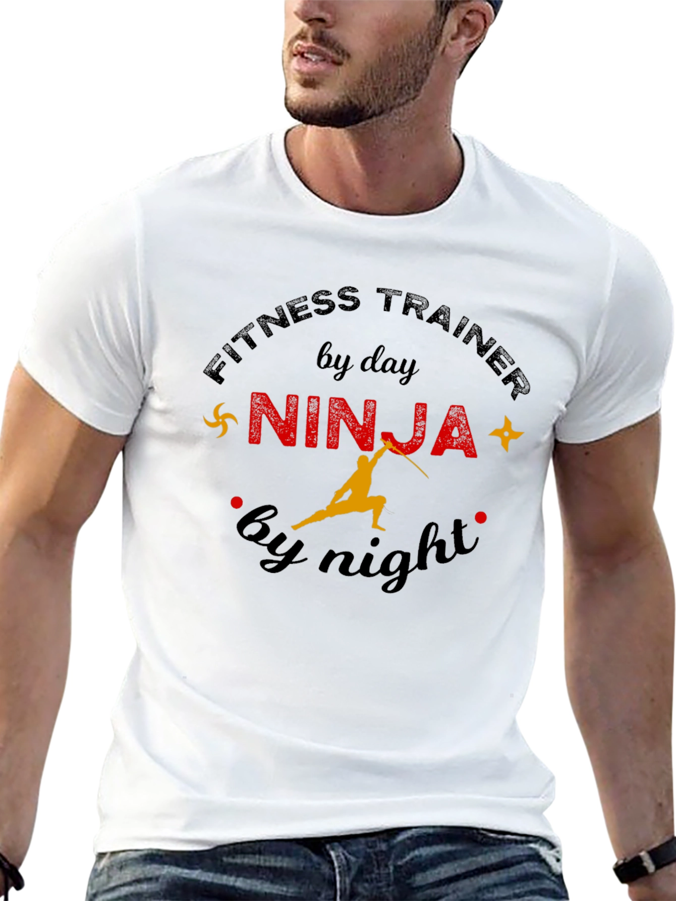Fitness Trainer Ninja Graphic T-Shirt