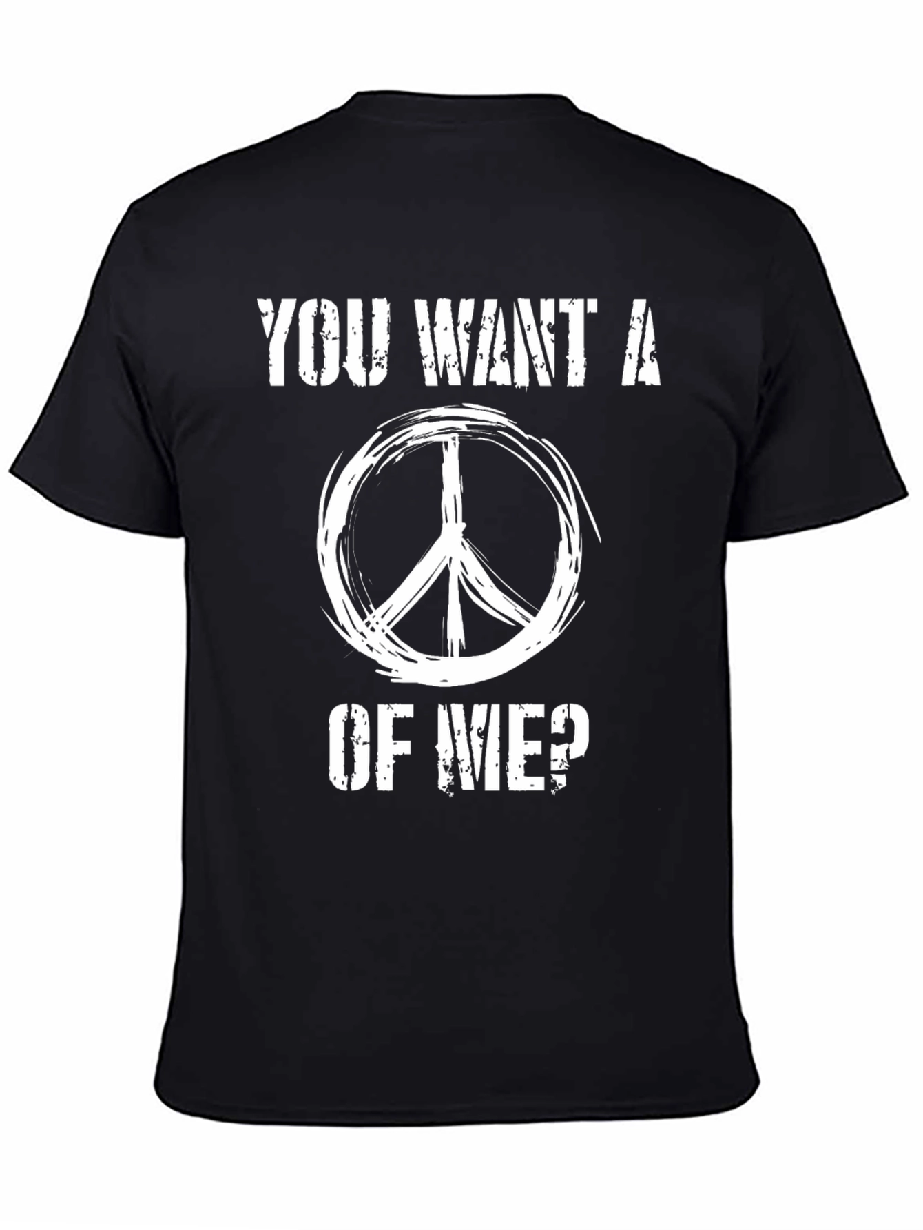 Peace Sign Graphic T-Shirt - Want a Piece?