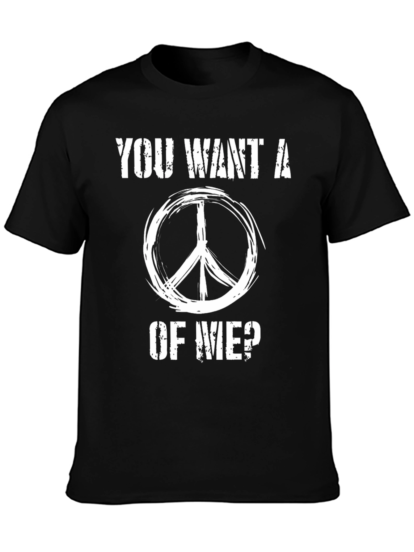 Peace Sign Graphic T-Shirt - Want a Piece?