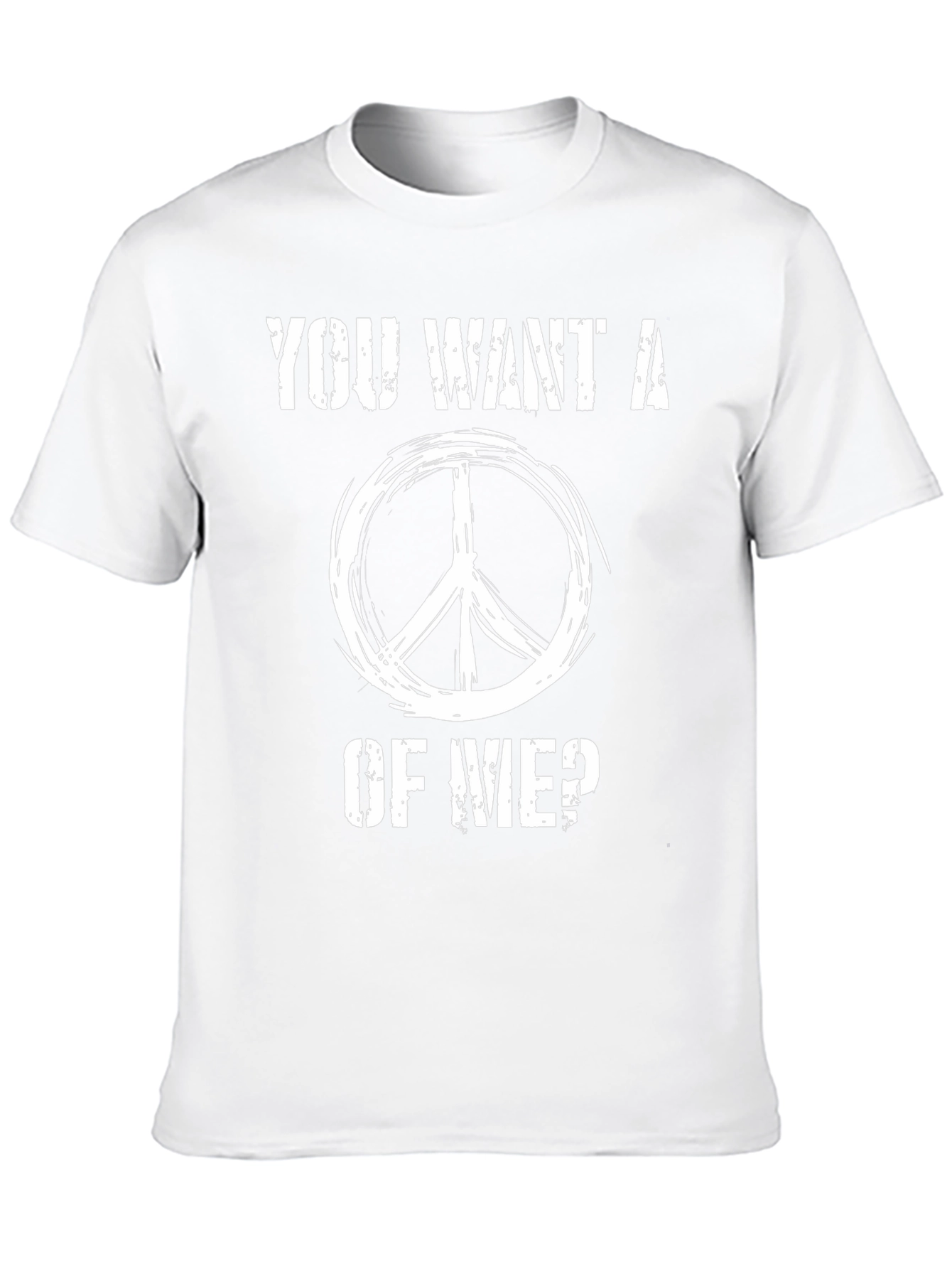Peace Sign Graphic T-Shirt - Want a Piece?