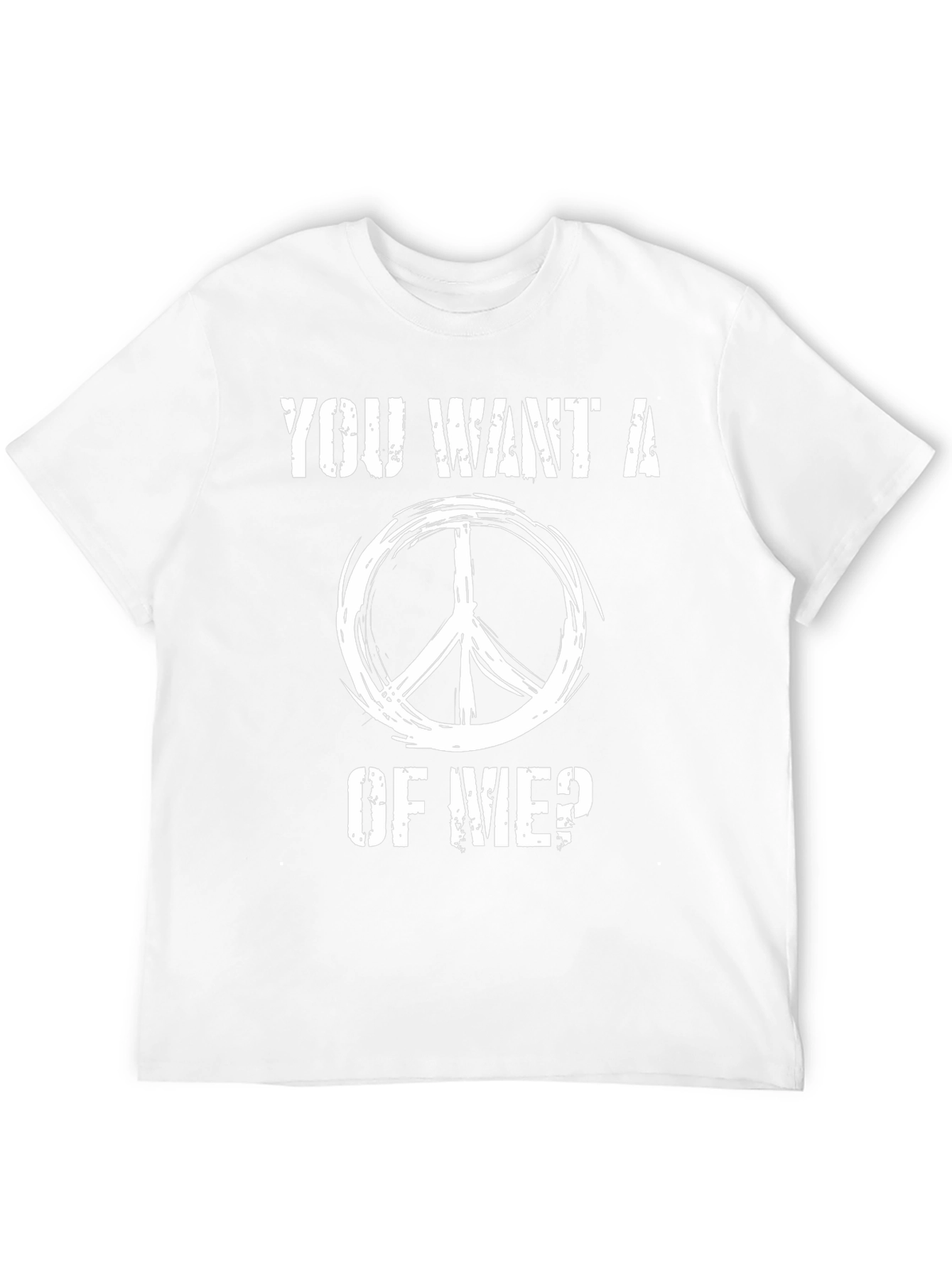 Peace Sign Graphic T-Shirt - Want a Piece?