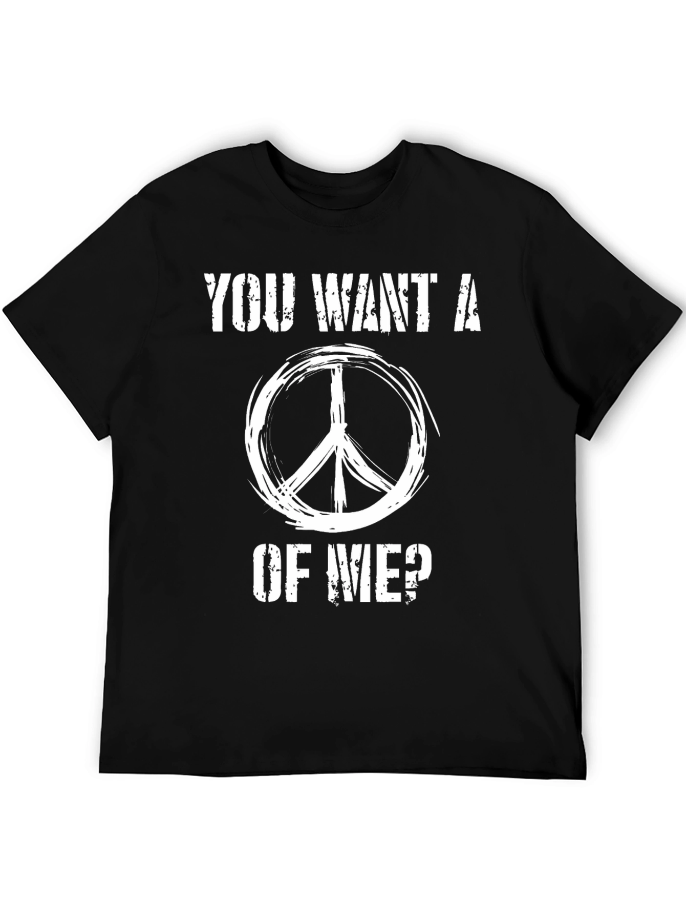 Peace Sign Graphic T-Shirt - Want a Piece?