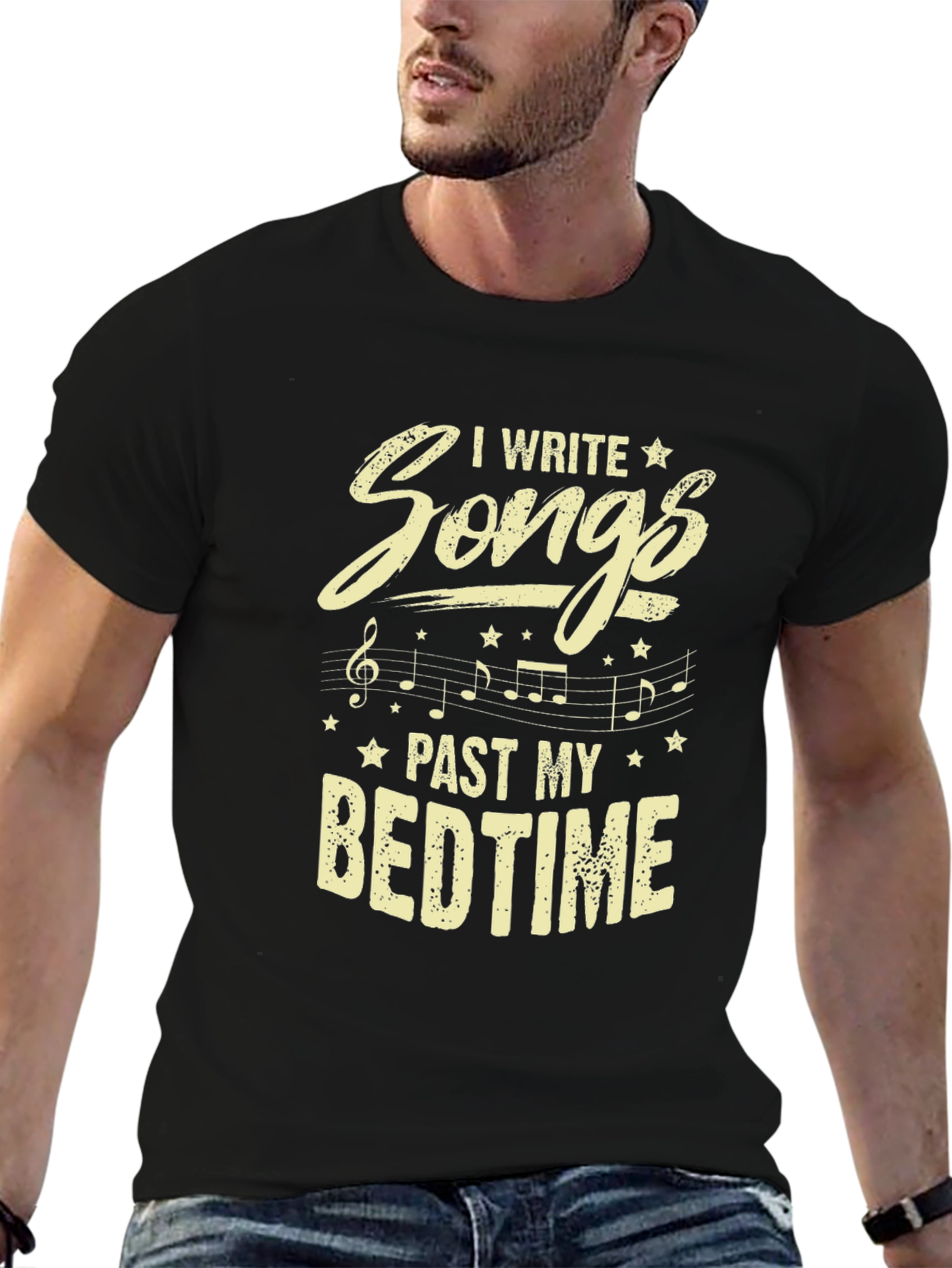 I Write Songs Past My Bedtime Graphic T-Shirt