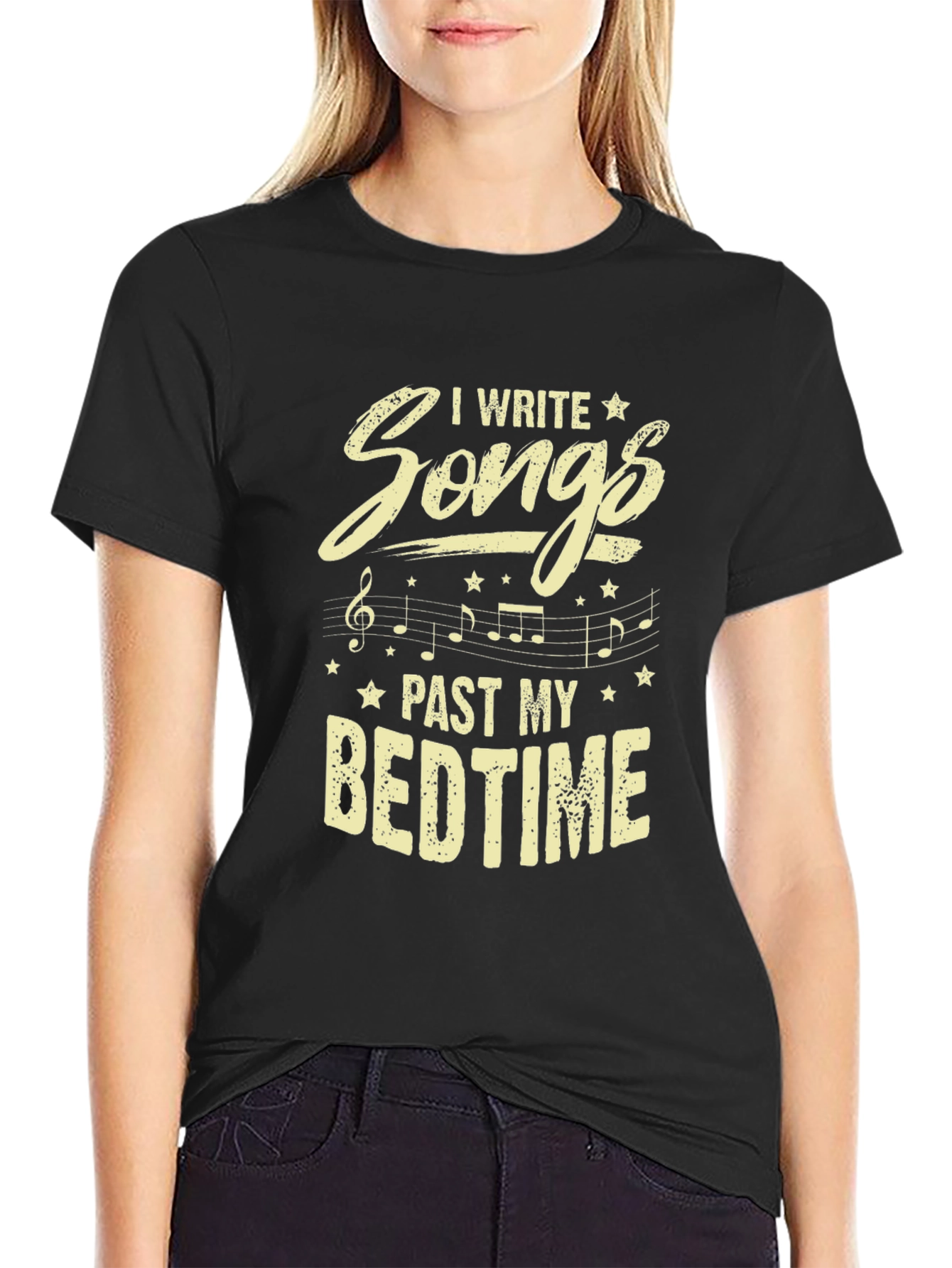 I Write Songs Past My Bedtime Graphic T-Shirt