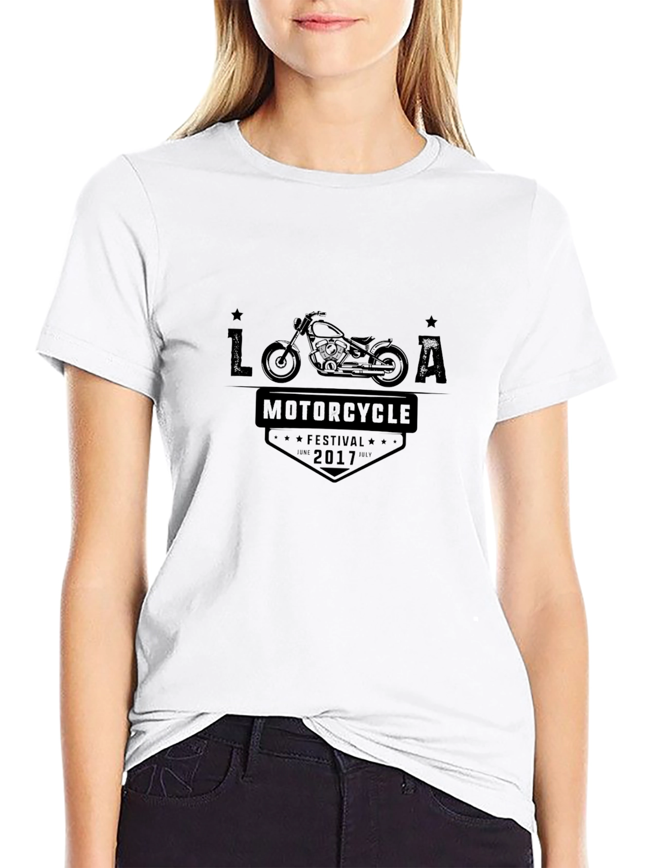 LA Motorcycle Festival 2017 Black T-Shirt