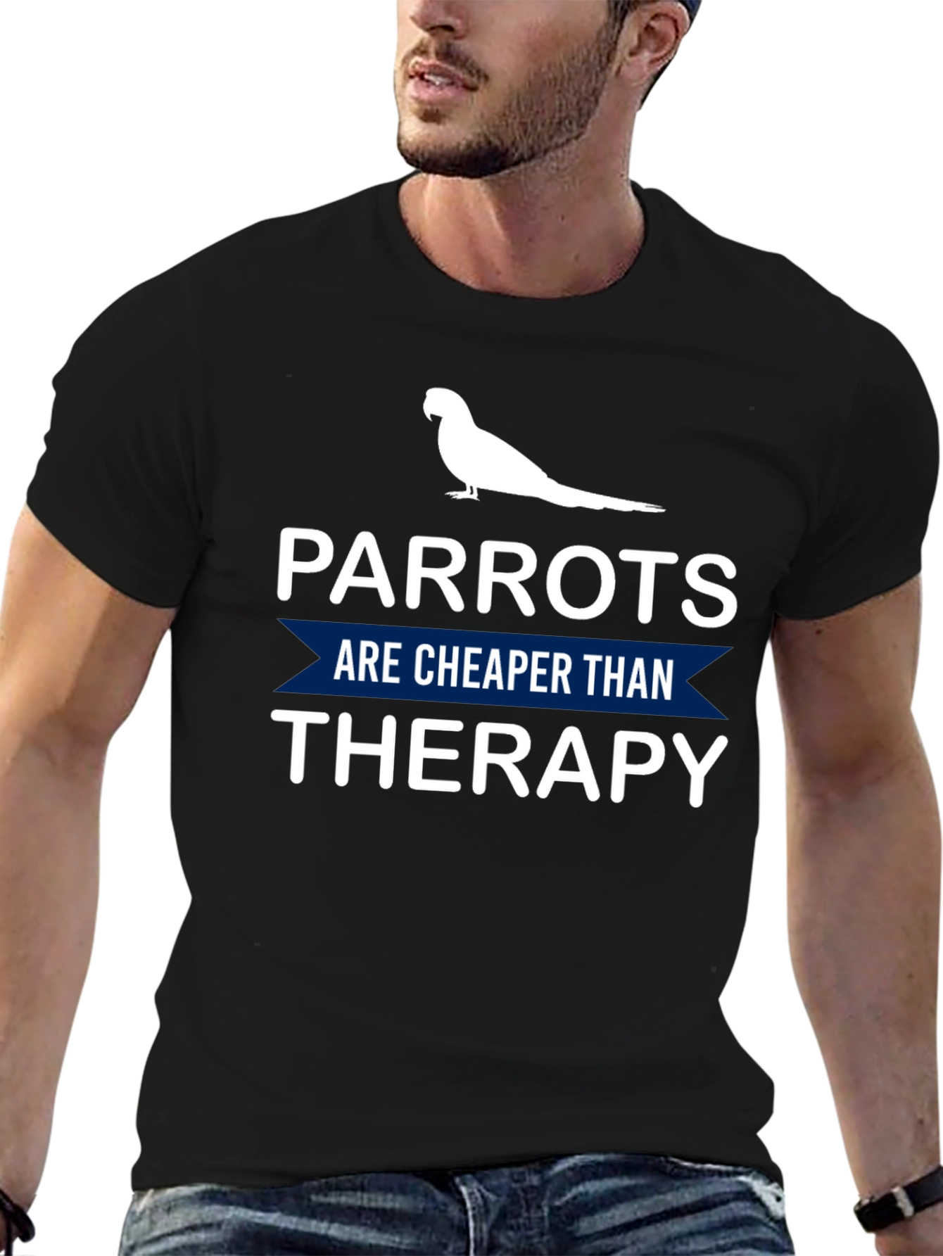 Parrot Therapy T-Shirt: Cheaper Than Therapy!