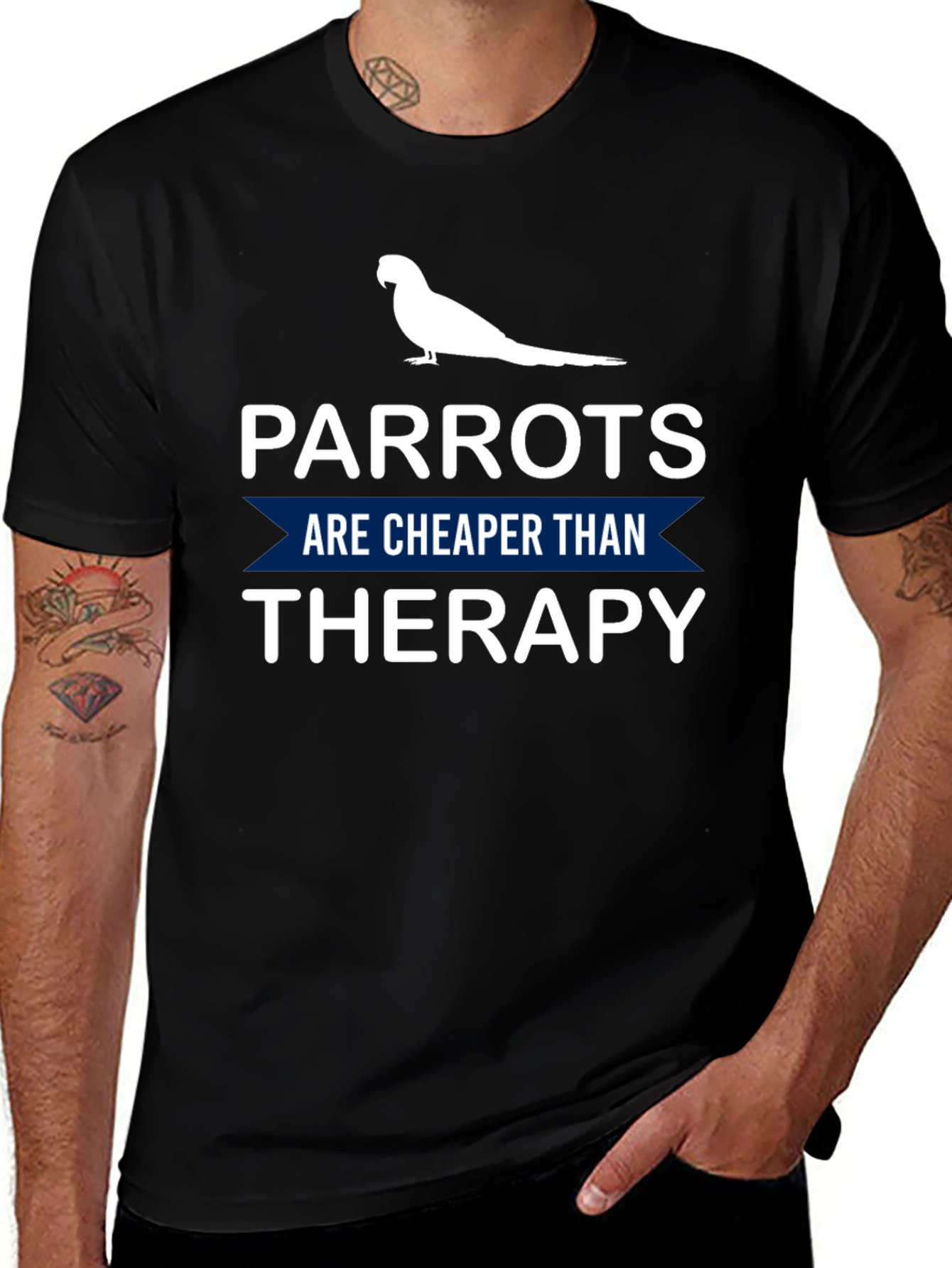 Parrot Therapy T-Shirt: Cheaper Than Therapy!