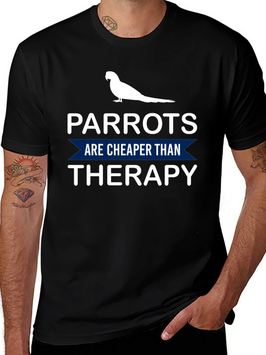 Parrot Therapy T-Shirt: Cheaper Than Therapy!