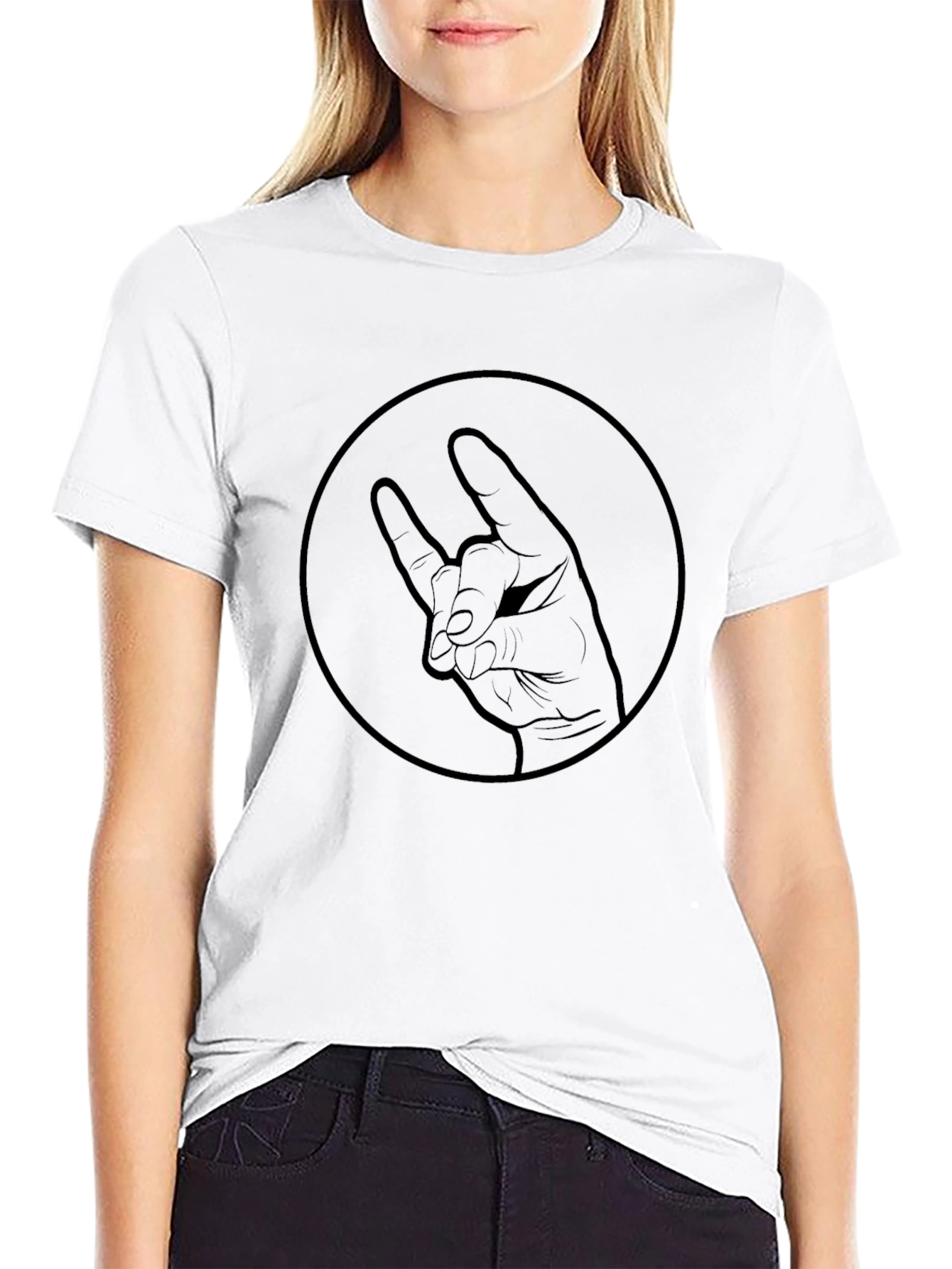 Black Rock On Hand Graphic Tee