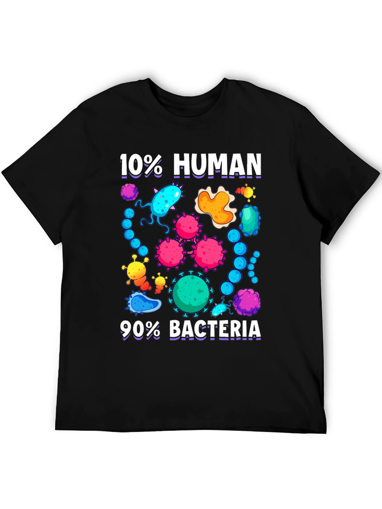 10% Human 90% Bacteria Graphic T-Shirt