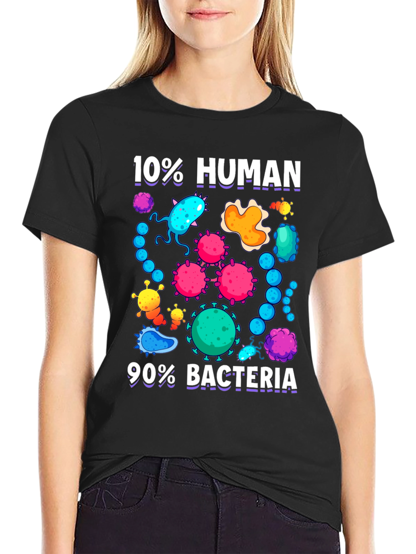10% Human 90% Bacteria Graphic T-Shirt