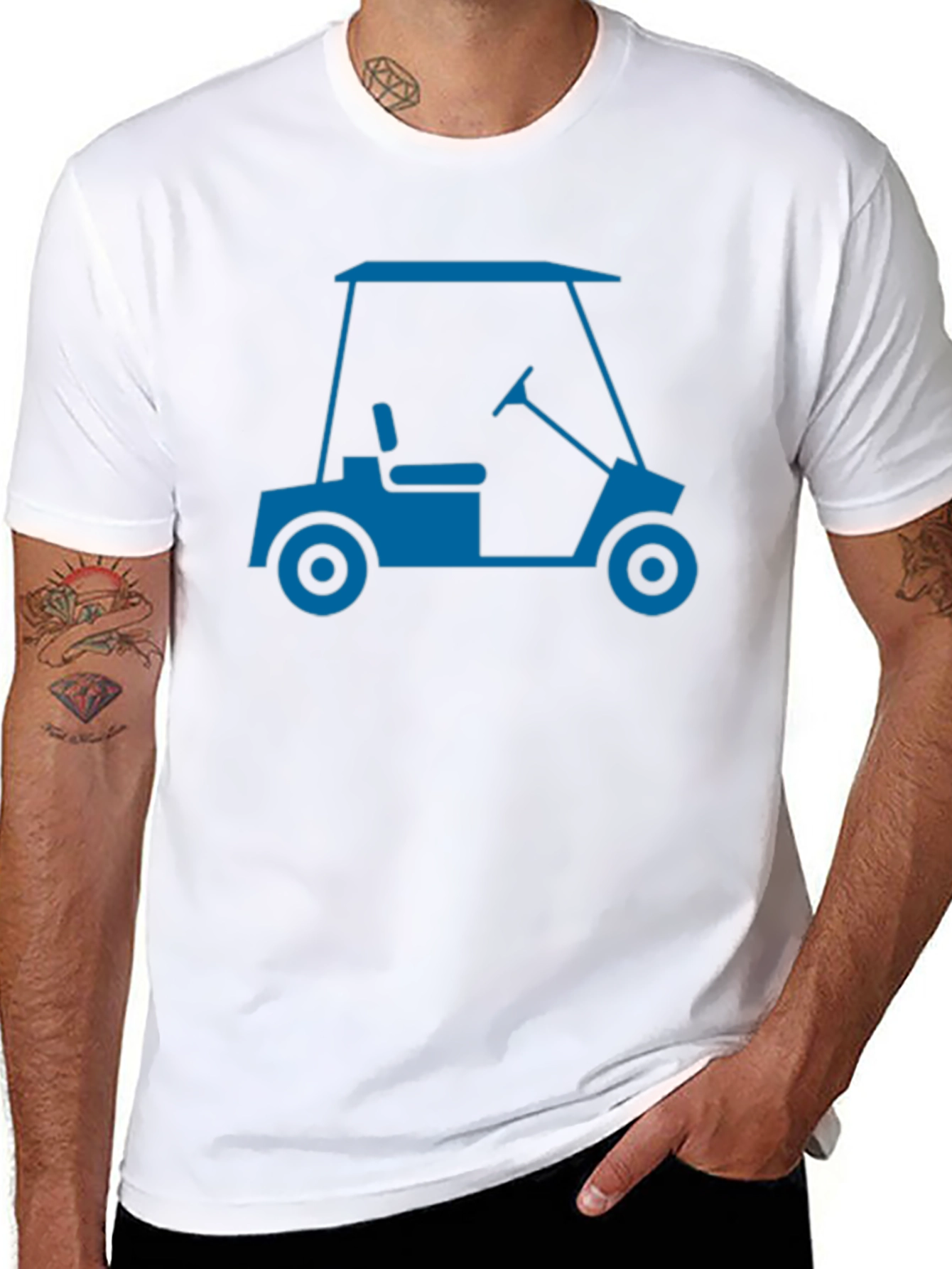 Golf Cart Graphic Tee - Cool & Casual