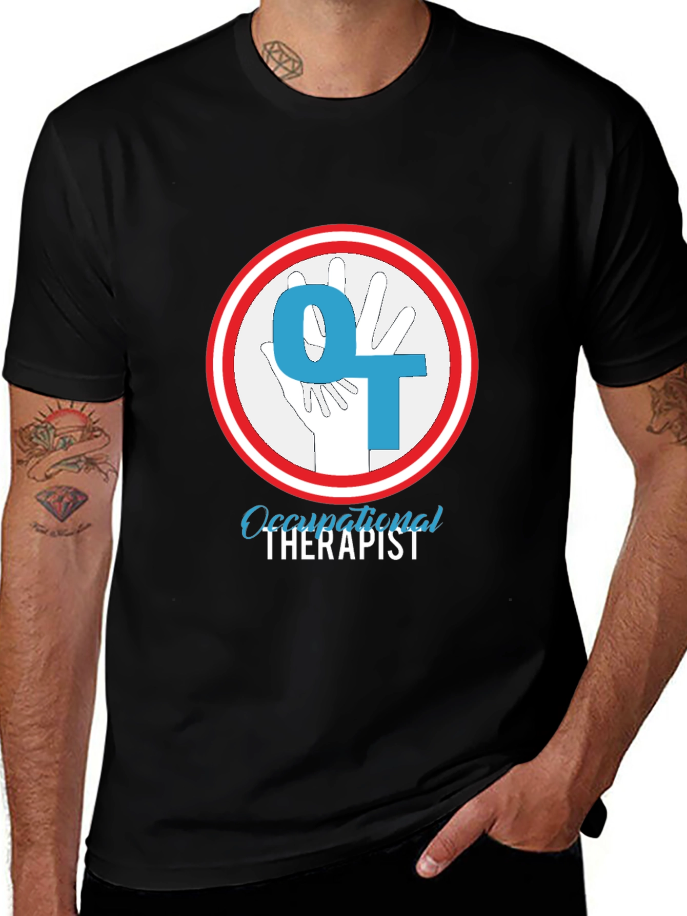 Occupational Therapist T-Shirt - OT Hand Design