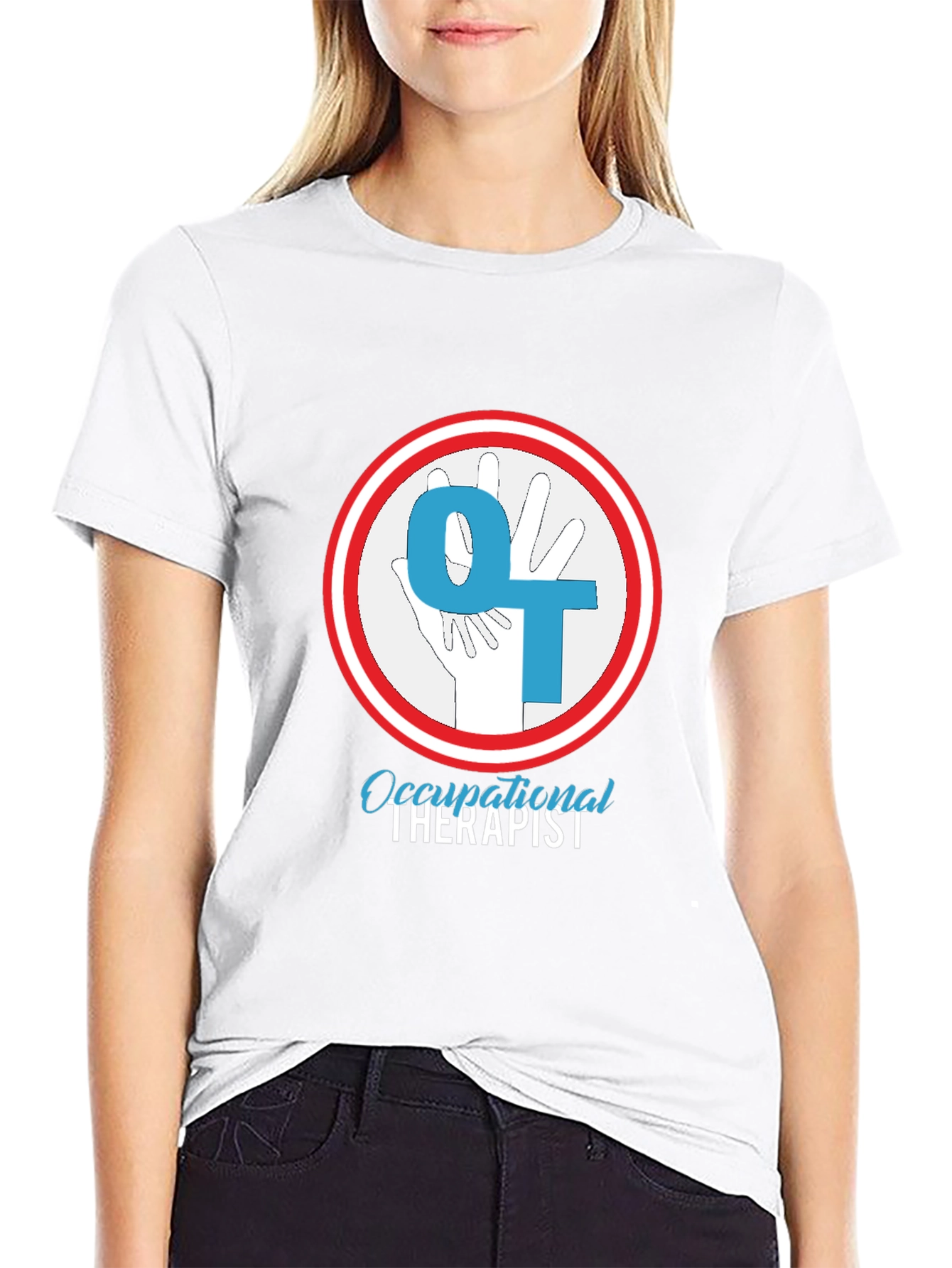 Occupational Therapist T-Shirt - OT Hand Design