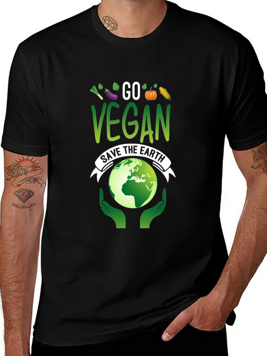 Go Vegan Save the Earth Graphic Tee