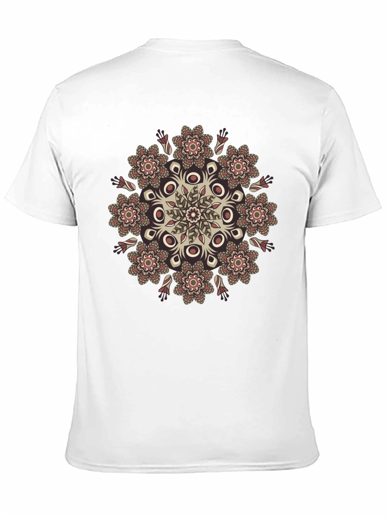 Boho Mandala Graphic Black T-Shirt