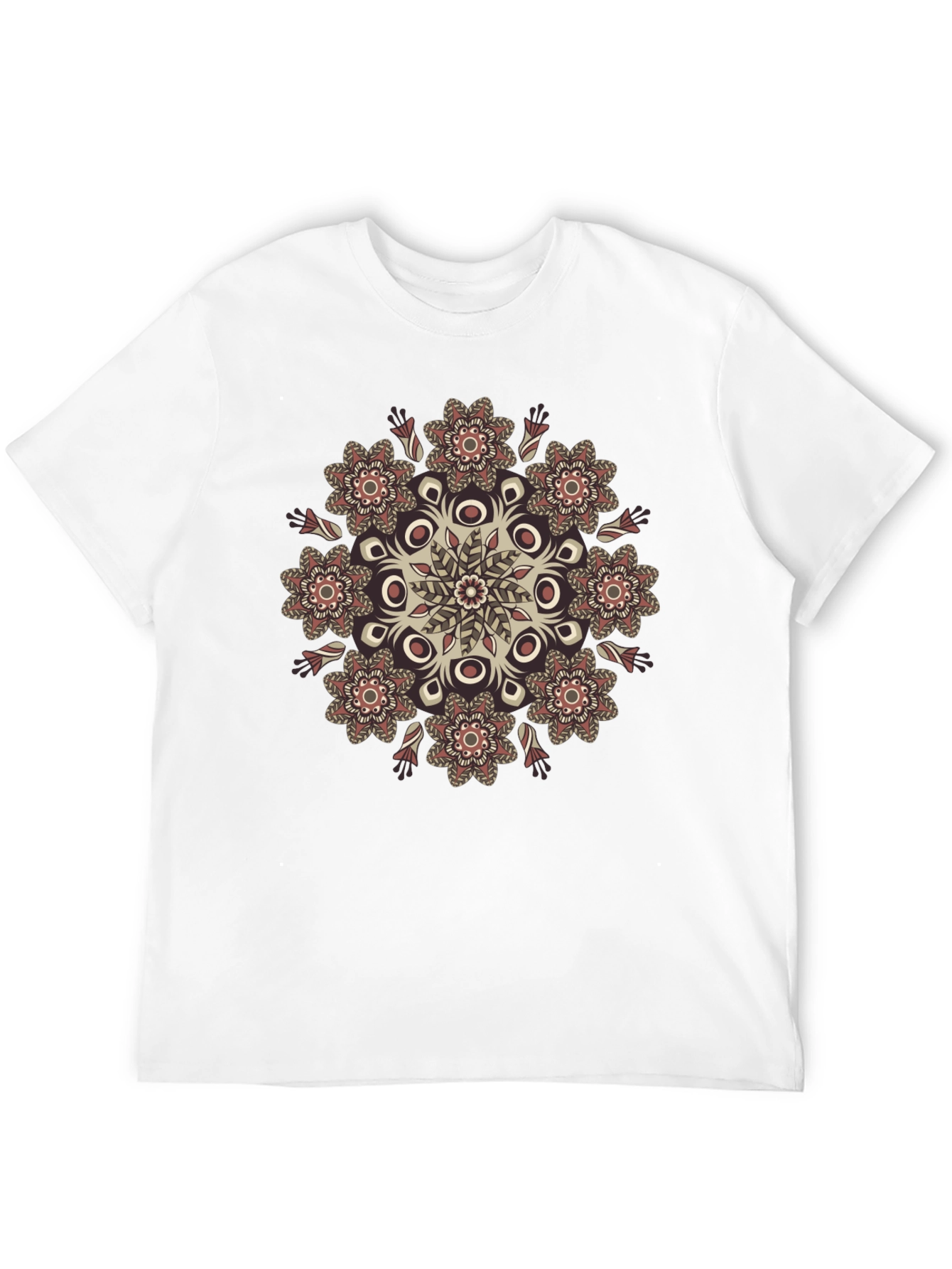 Boho Mandala Graphic Black T-Shirt