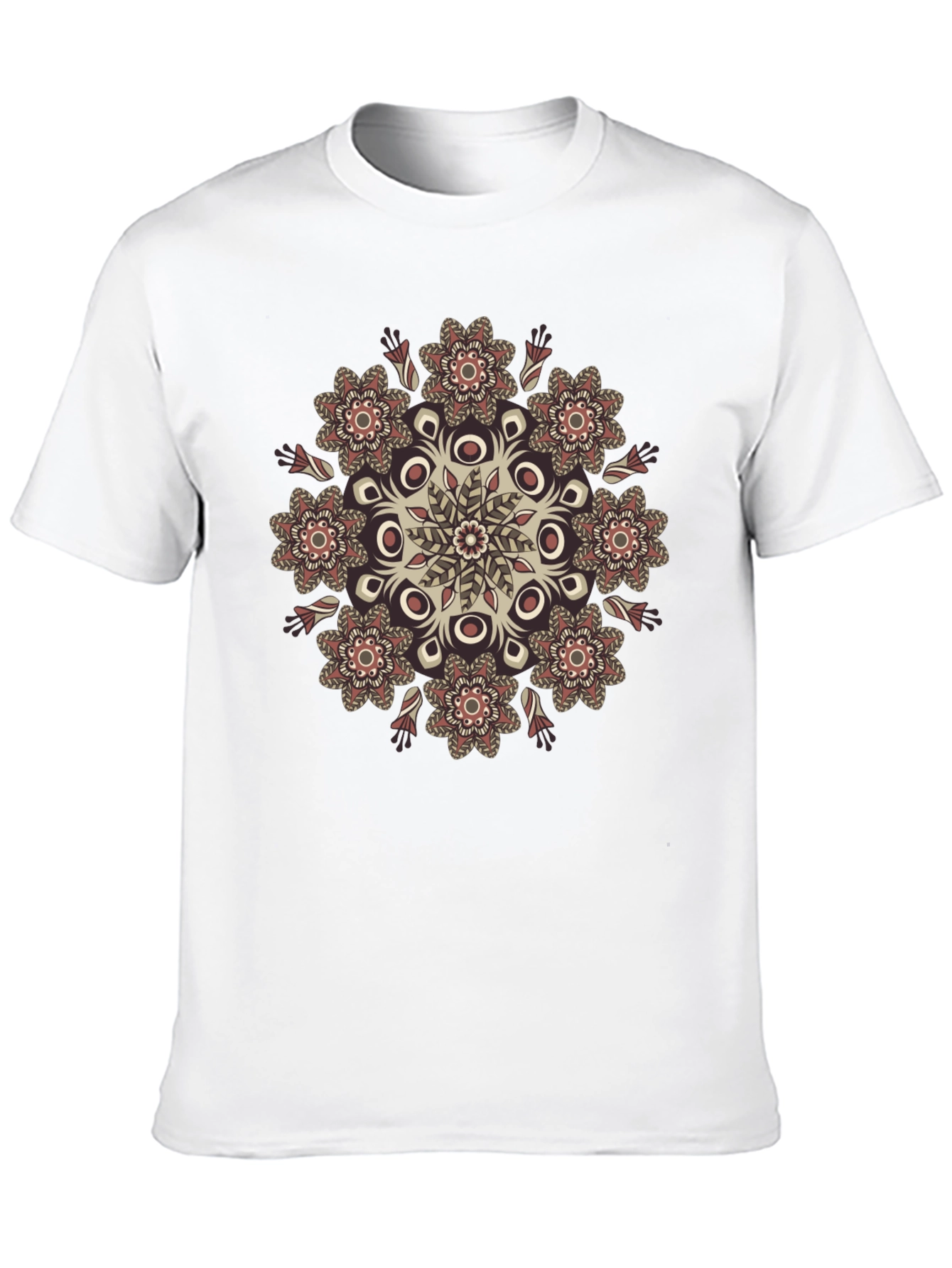 Boho Mandala Graphic Black T-Shirt