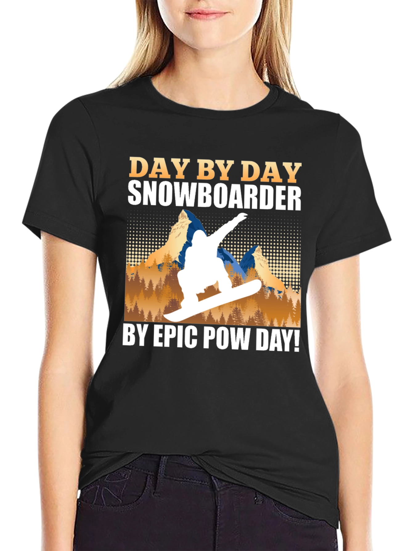 Snowboarder Day by Day Graphic Tee