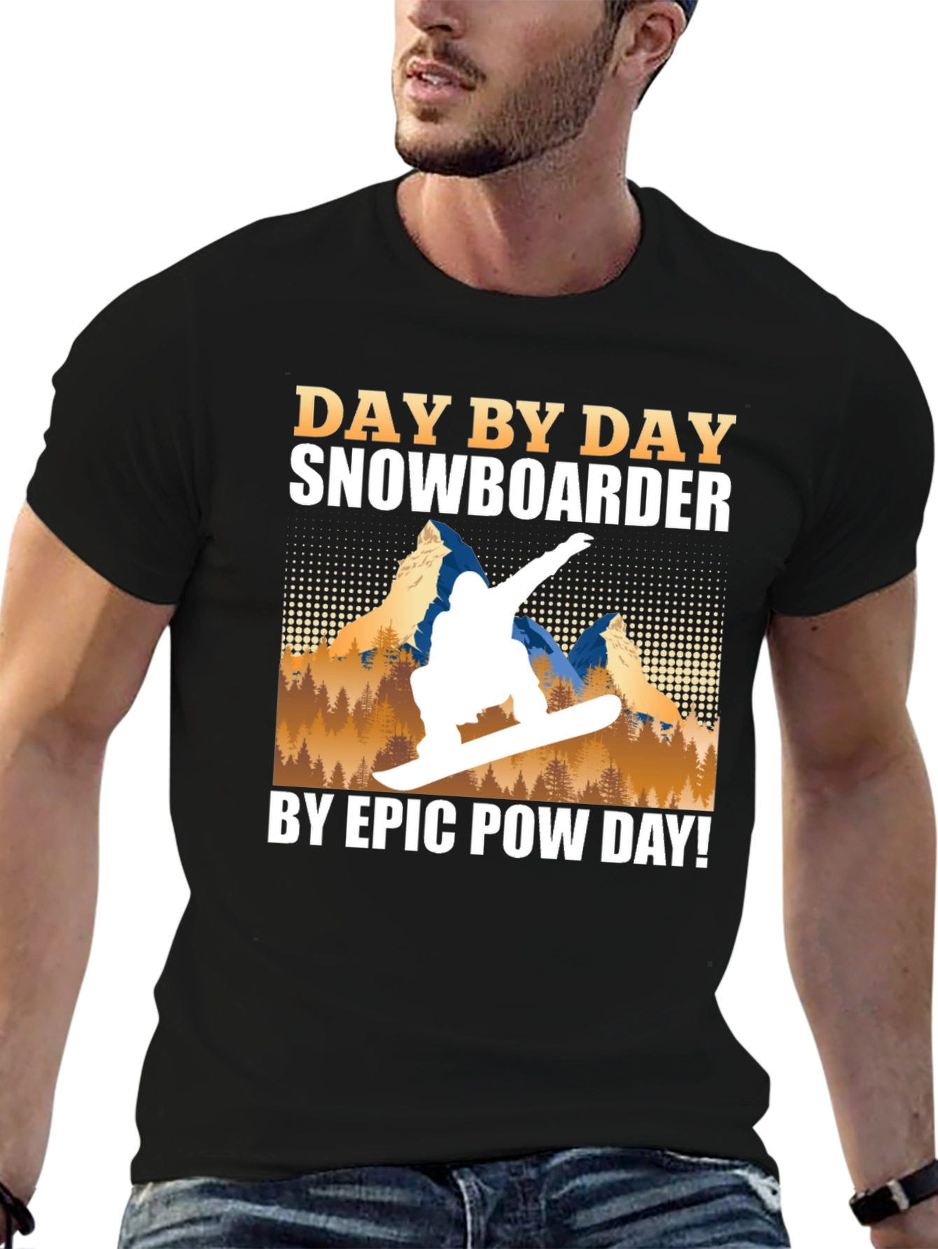 Snowboarder Day by Day Graphic Tee
