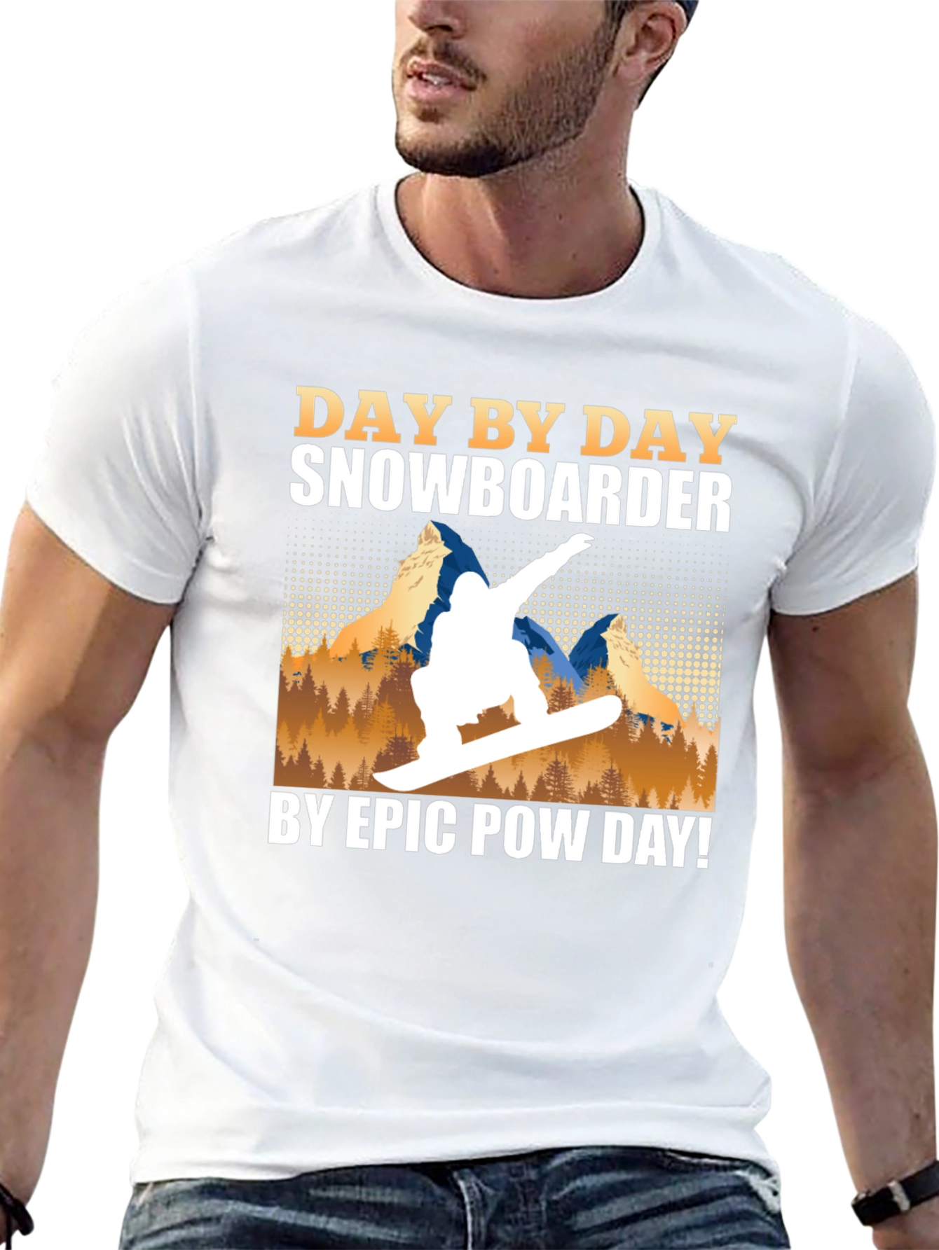 Snowboarder Day by Day Graphic Tee