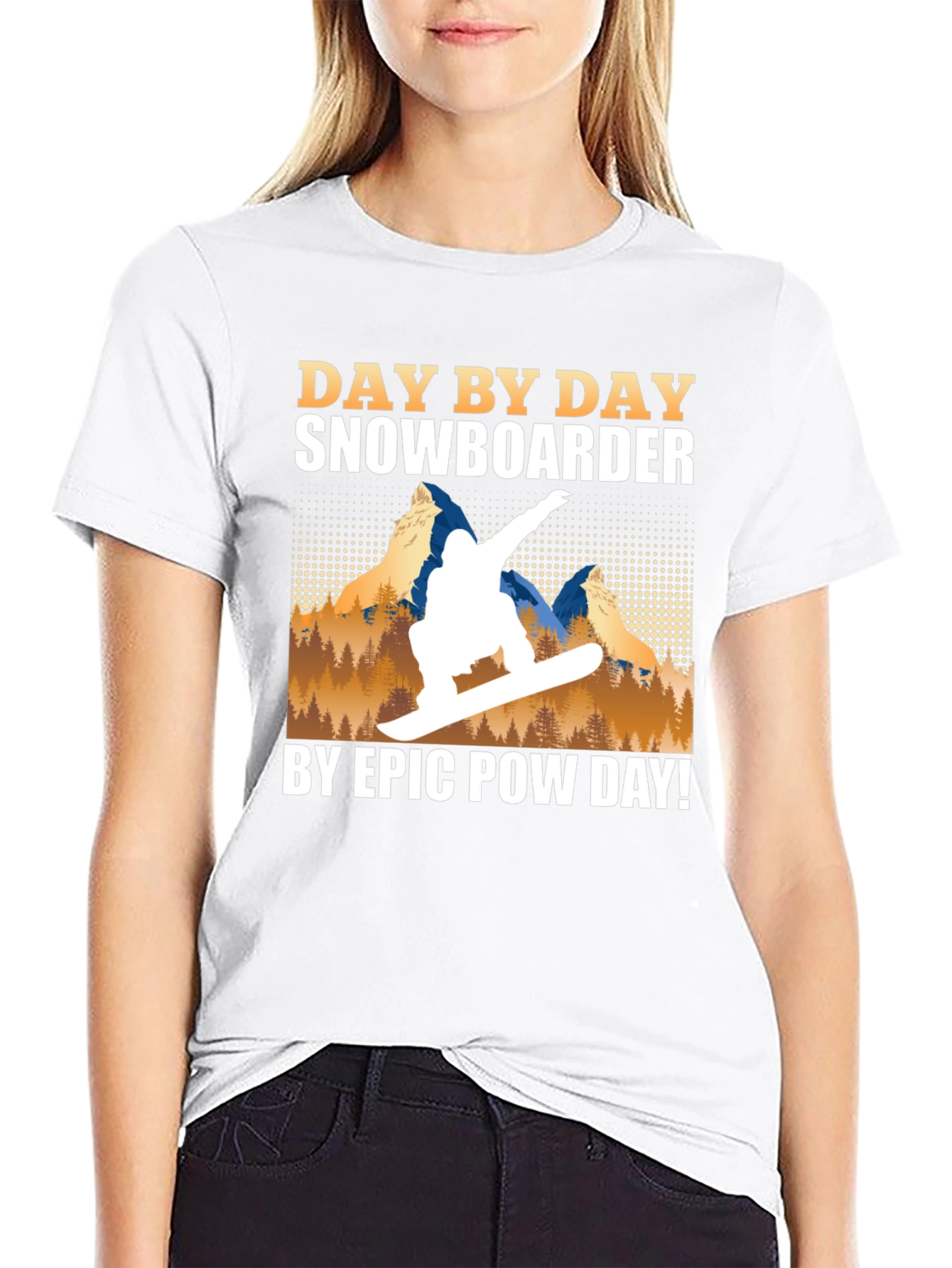 Snowboarder Day by Day Graphic Tee