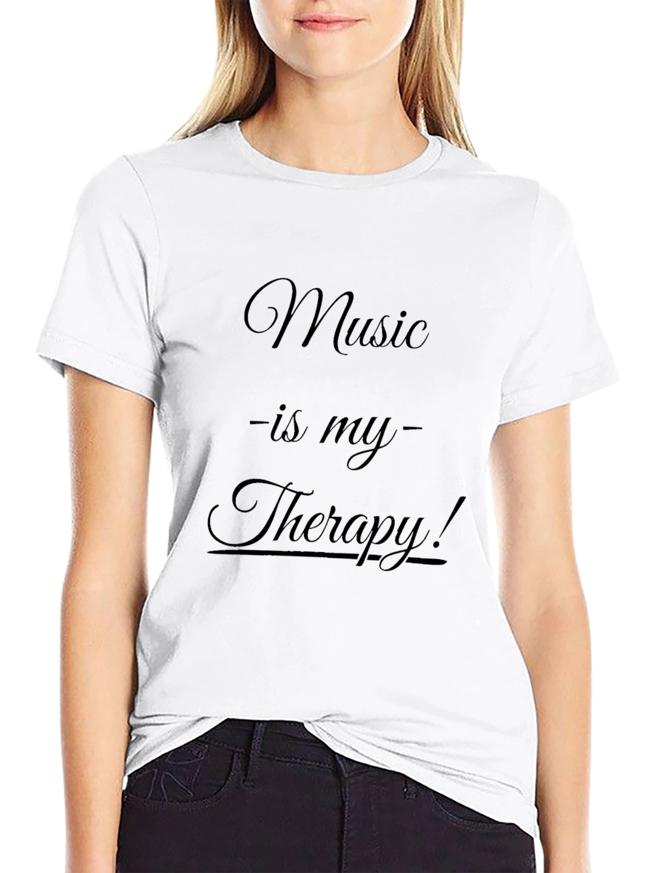 Music is My Therapy T-Shirt - Comfort Fit