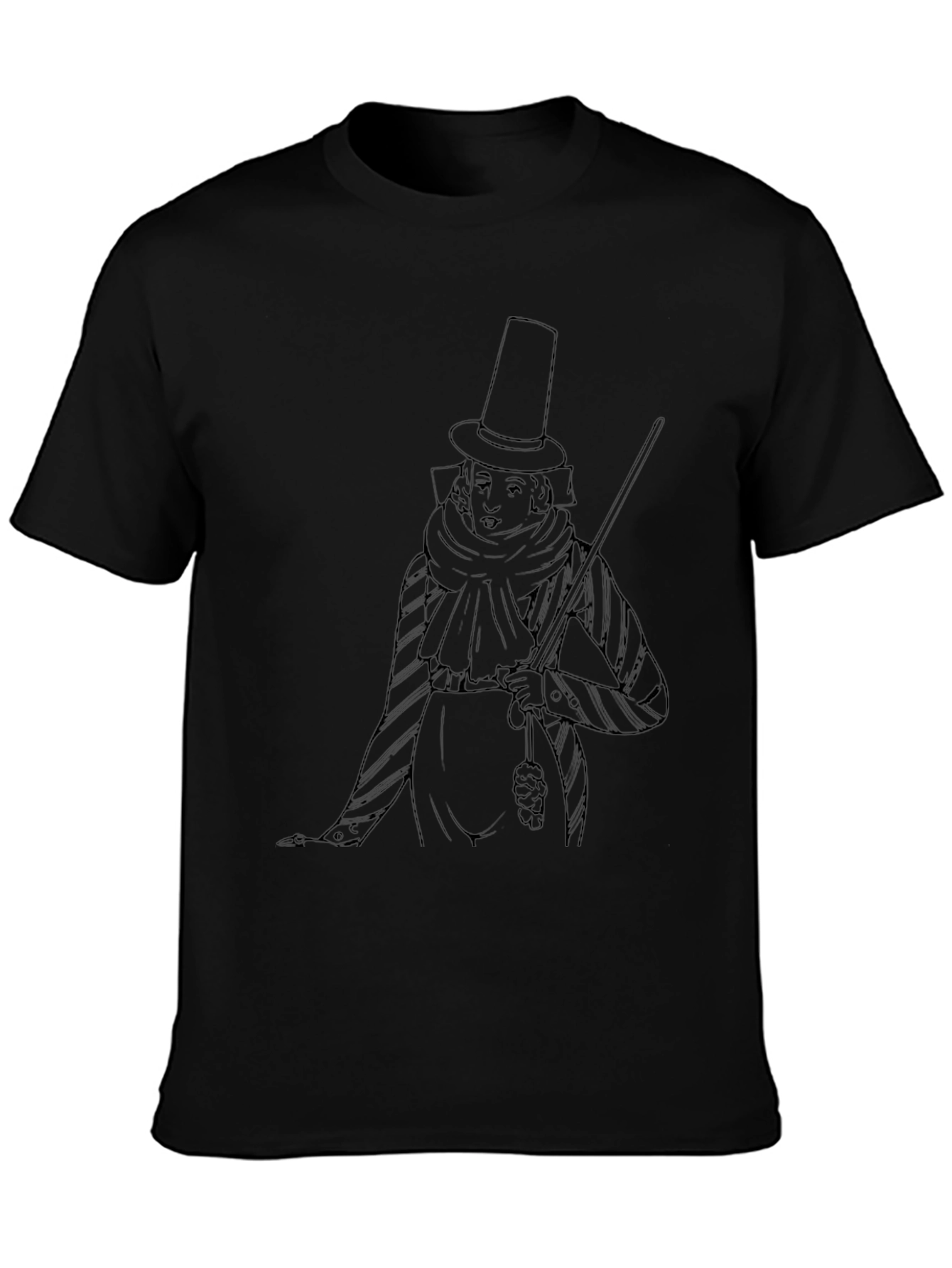 Top Hat Gentleman Graphic T-Shirt
