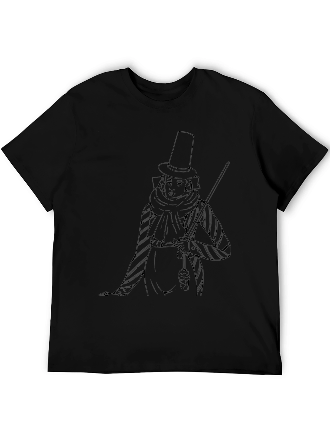 Top Hat Gentleman Graphic T-Shirt