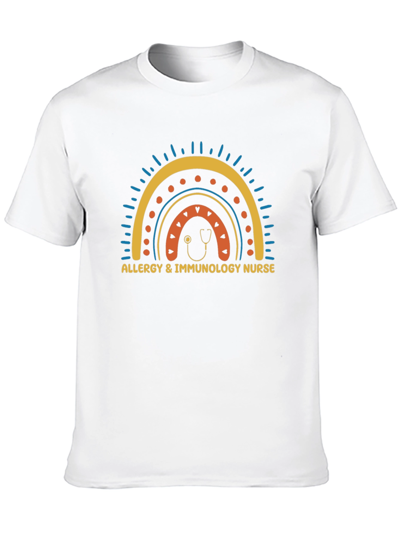 Allergy & Immunology Nurse Rainbow T-Shirt