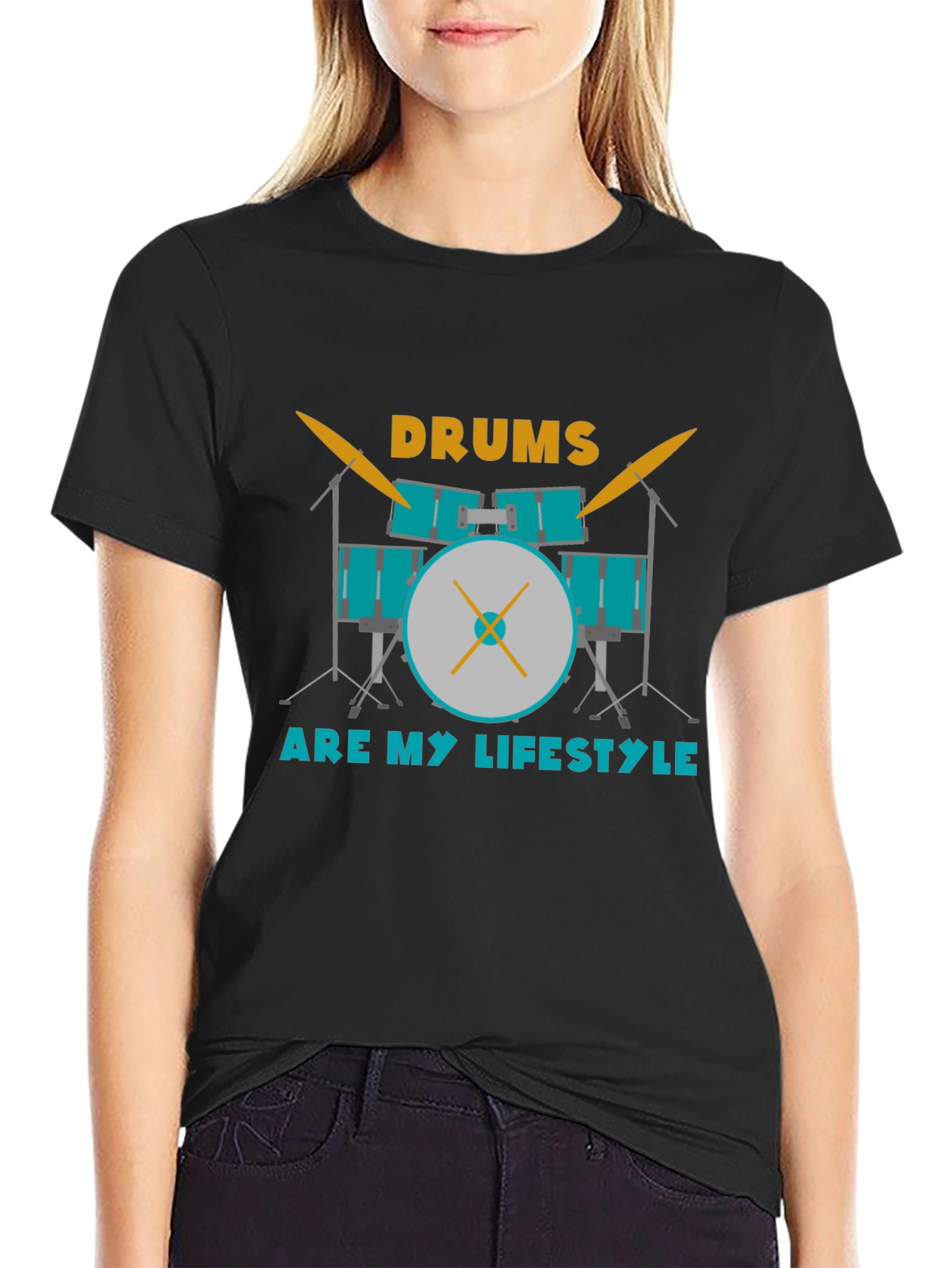 Drums Are My Lifestyle Graphic Tee - Musician T-Shirt