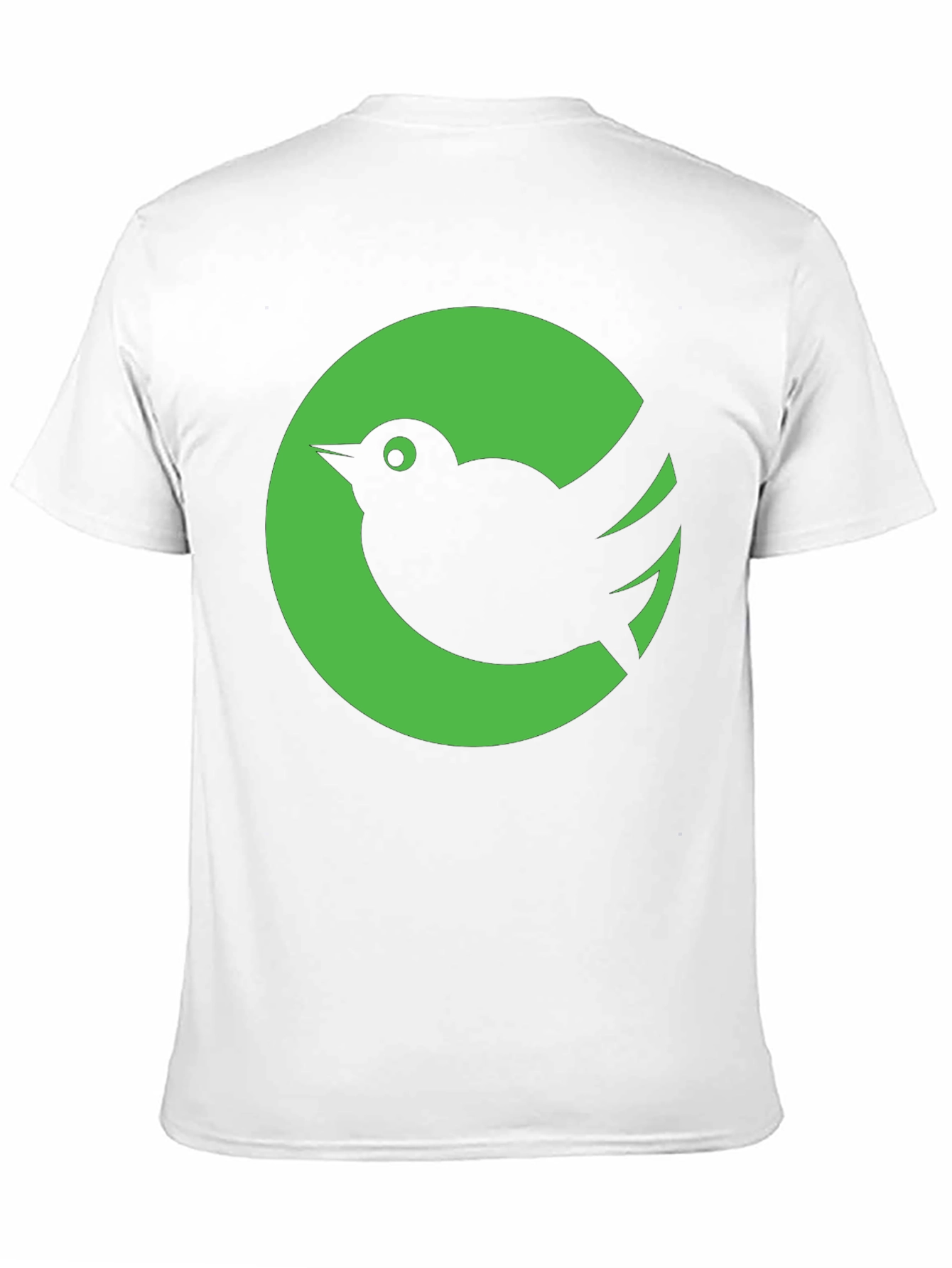 Green Bird Graphic Tee - Stylish Black Cotton T-Shirt