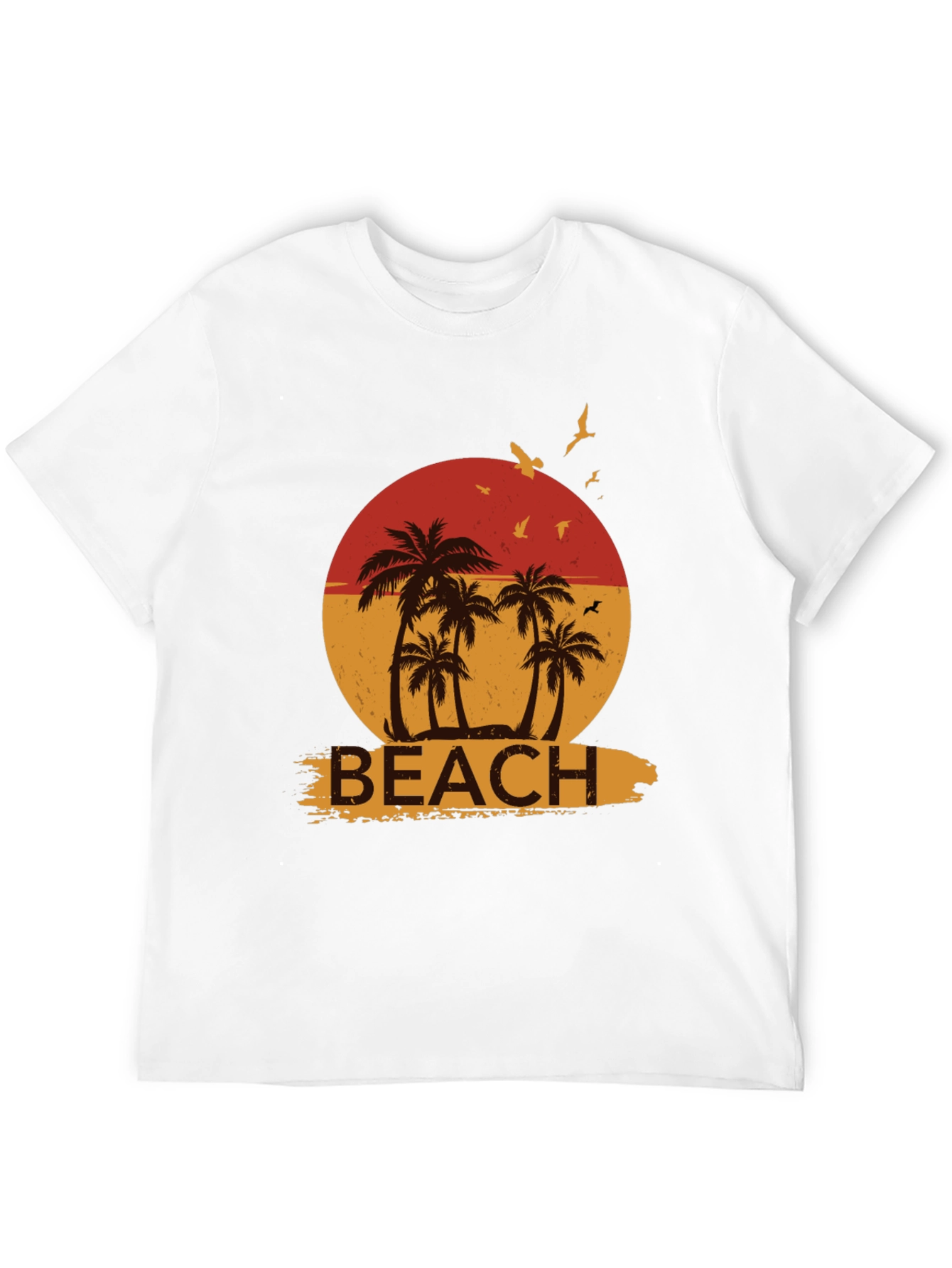 Retro Beach Palm Tree Graphic Tee