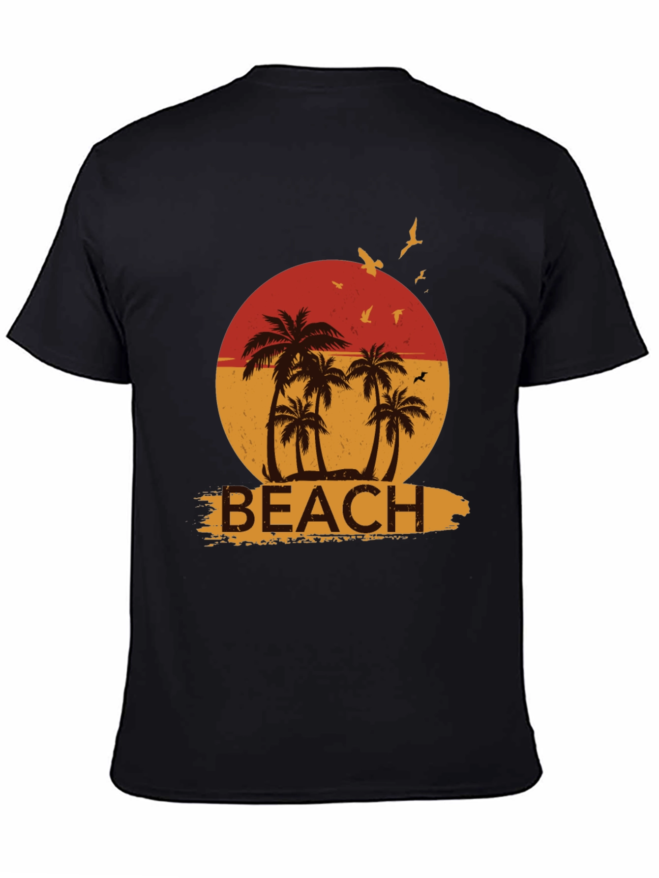 Retro Beach Palm Tree Graphic Tee