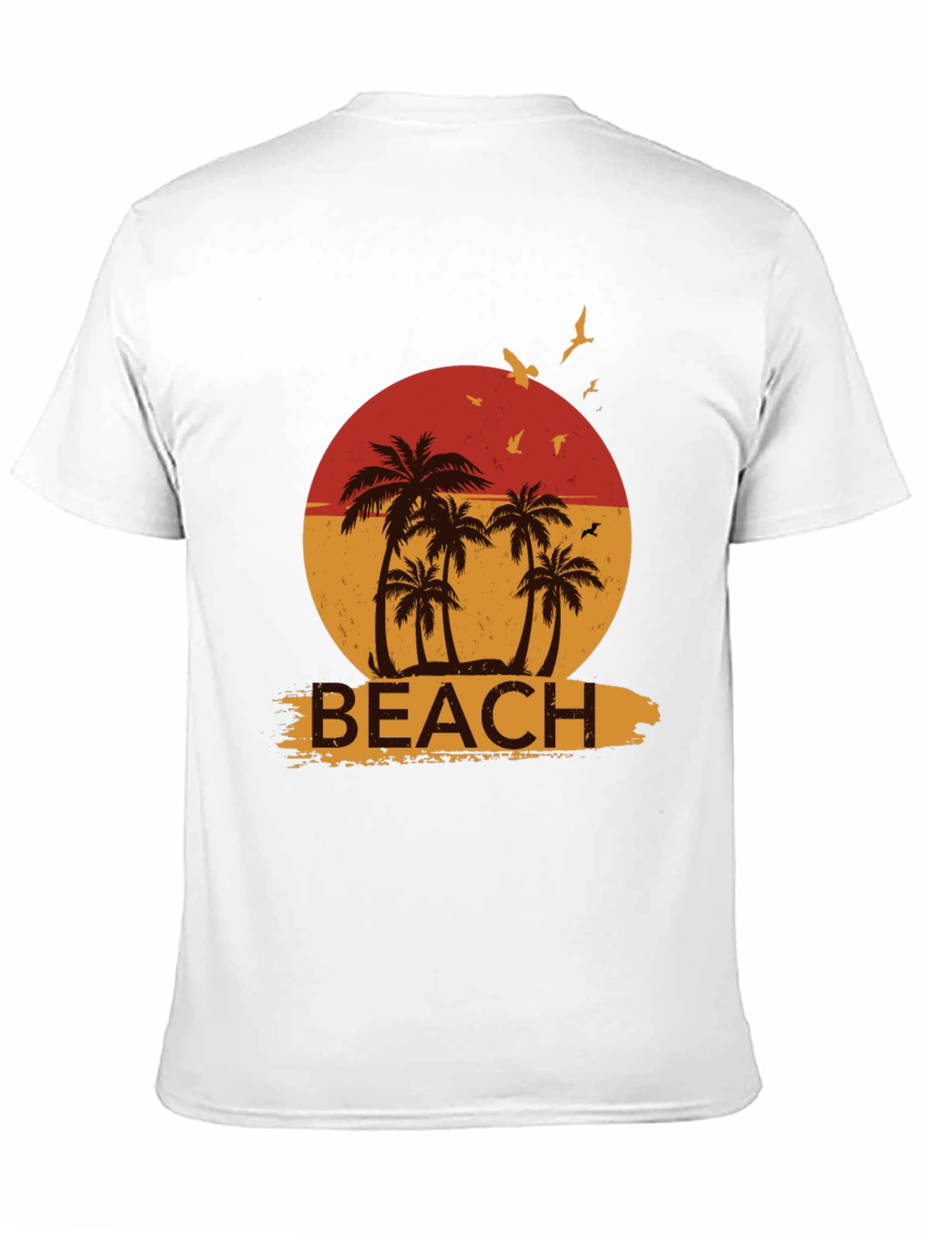 Retro Beach Palm Tree Graphic Tee