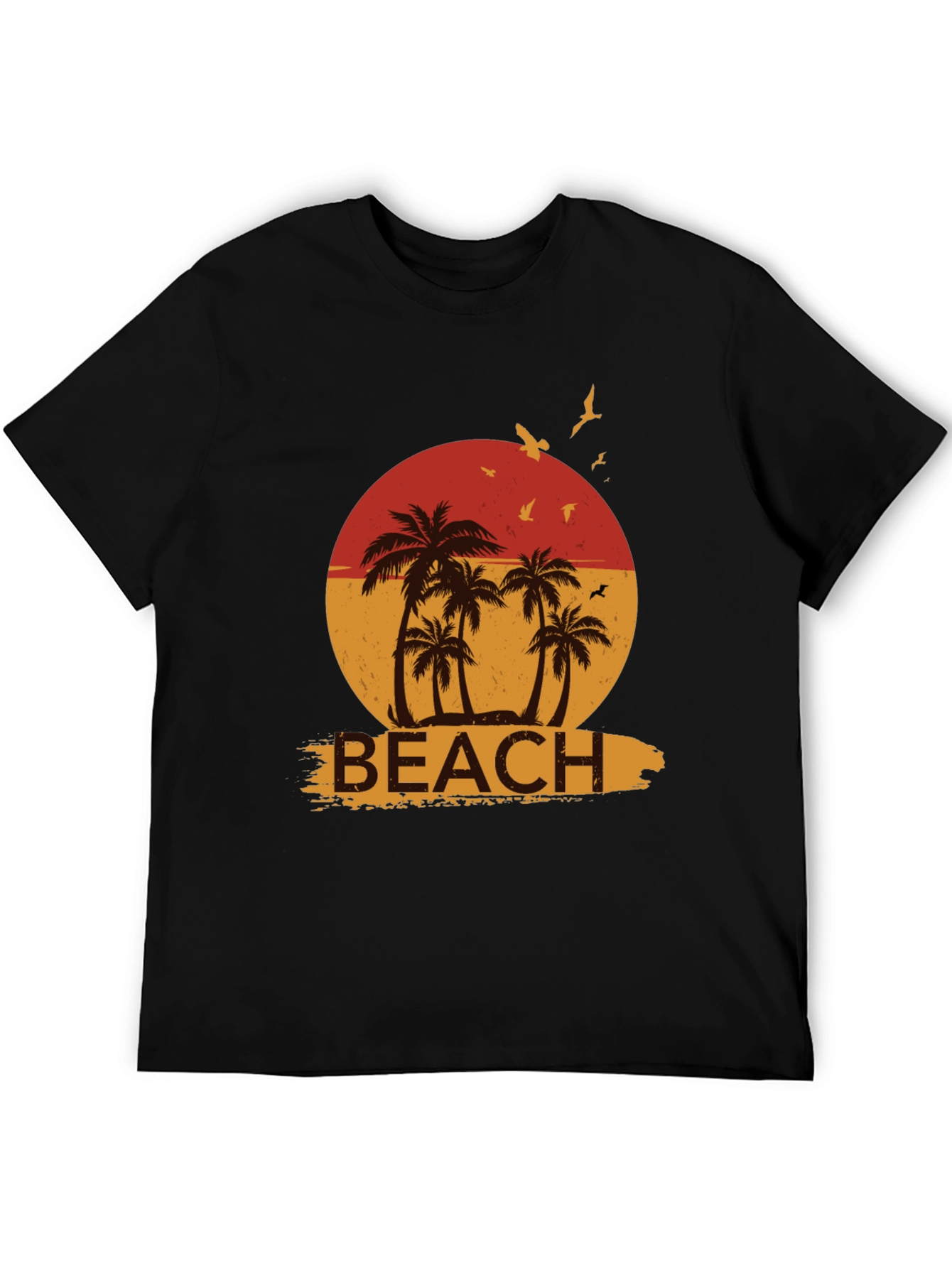Retro Beach Palm Tree Graphic Tee
