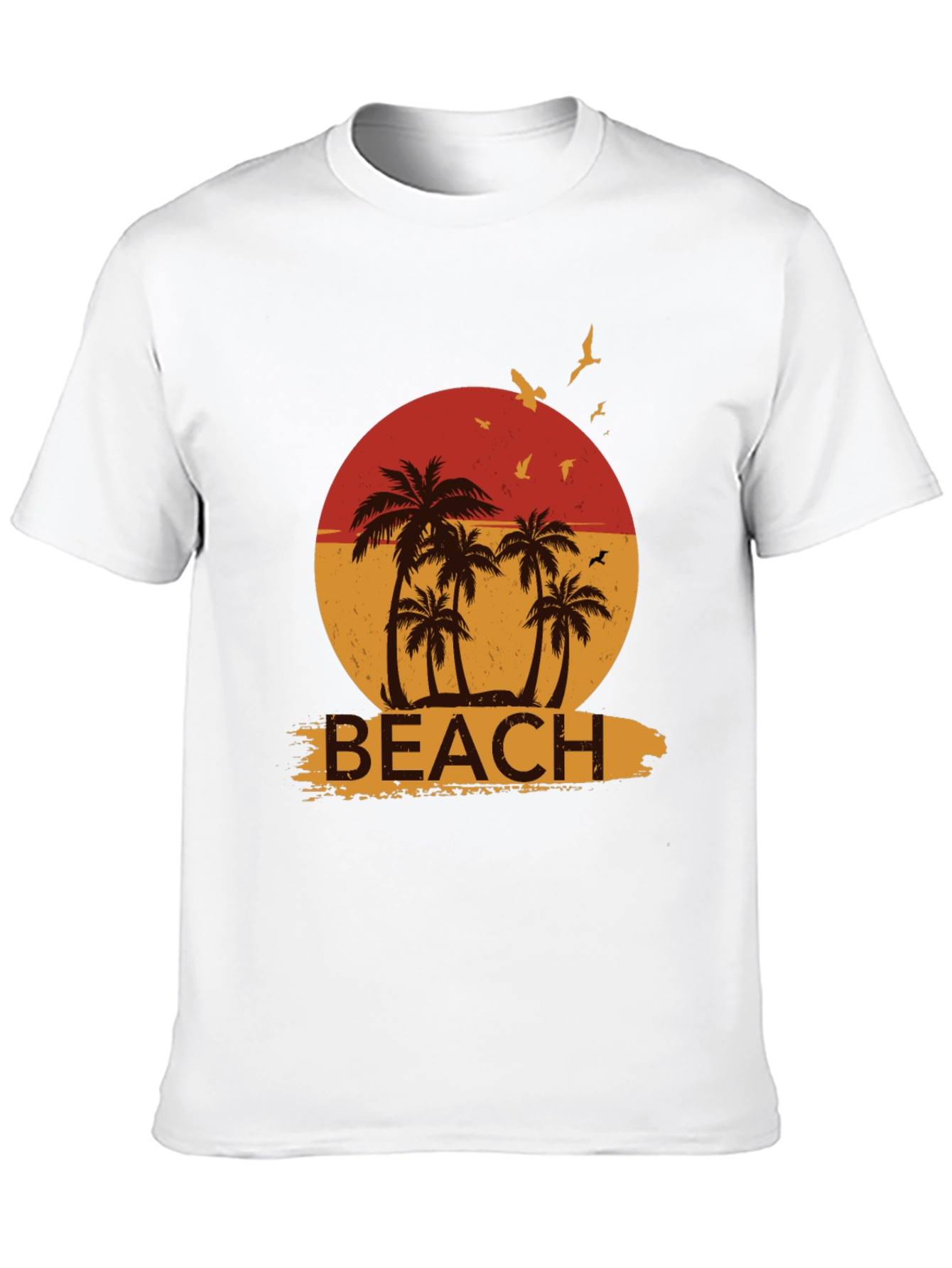 Retro Beach Palm Tree Graphic Tee