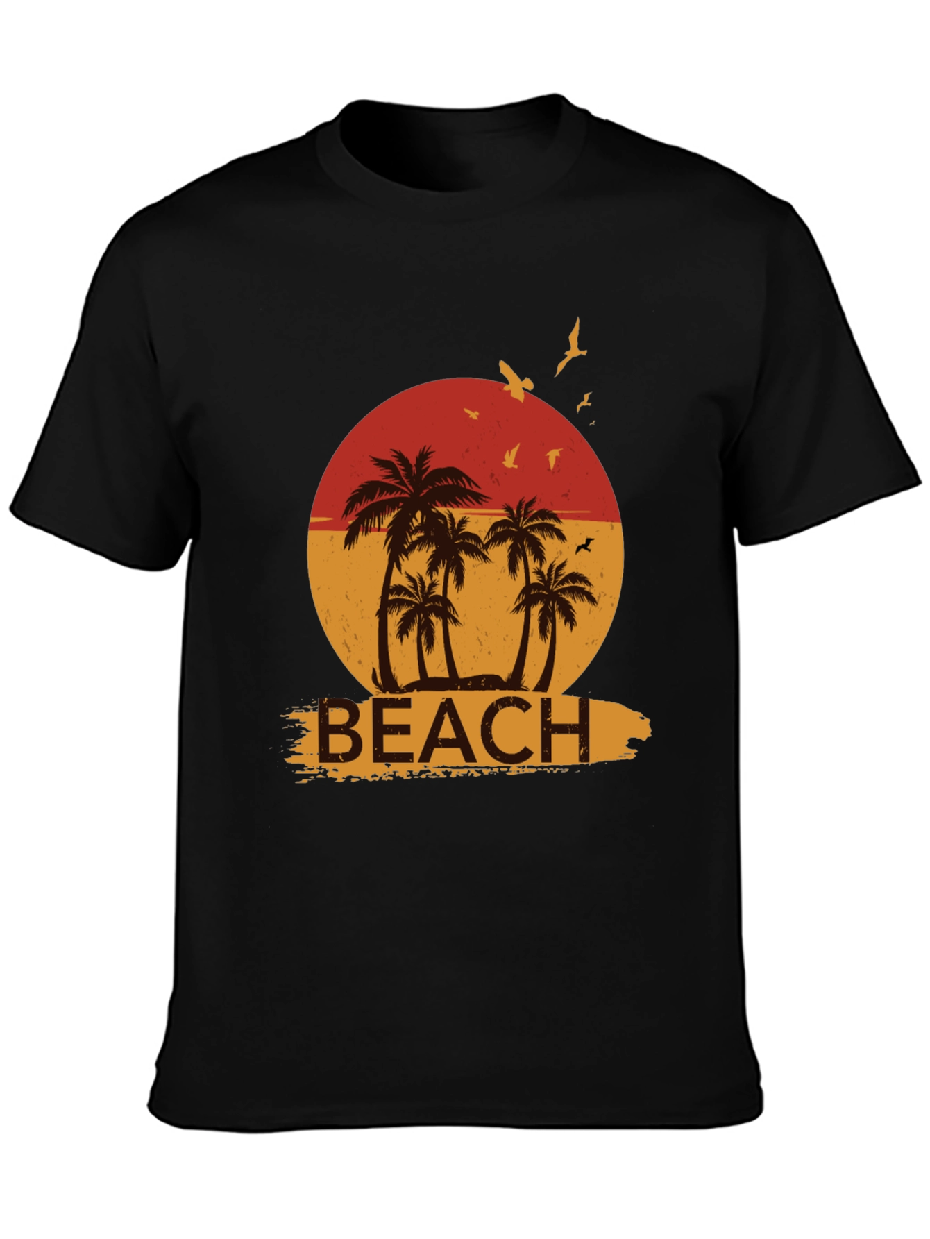 Retro Beach Palm Tree Graphic Tee