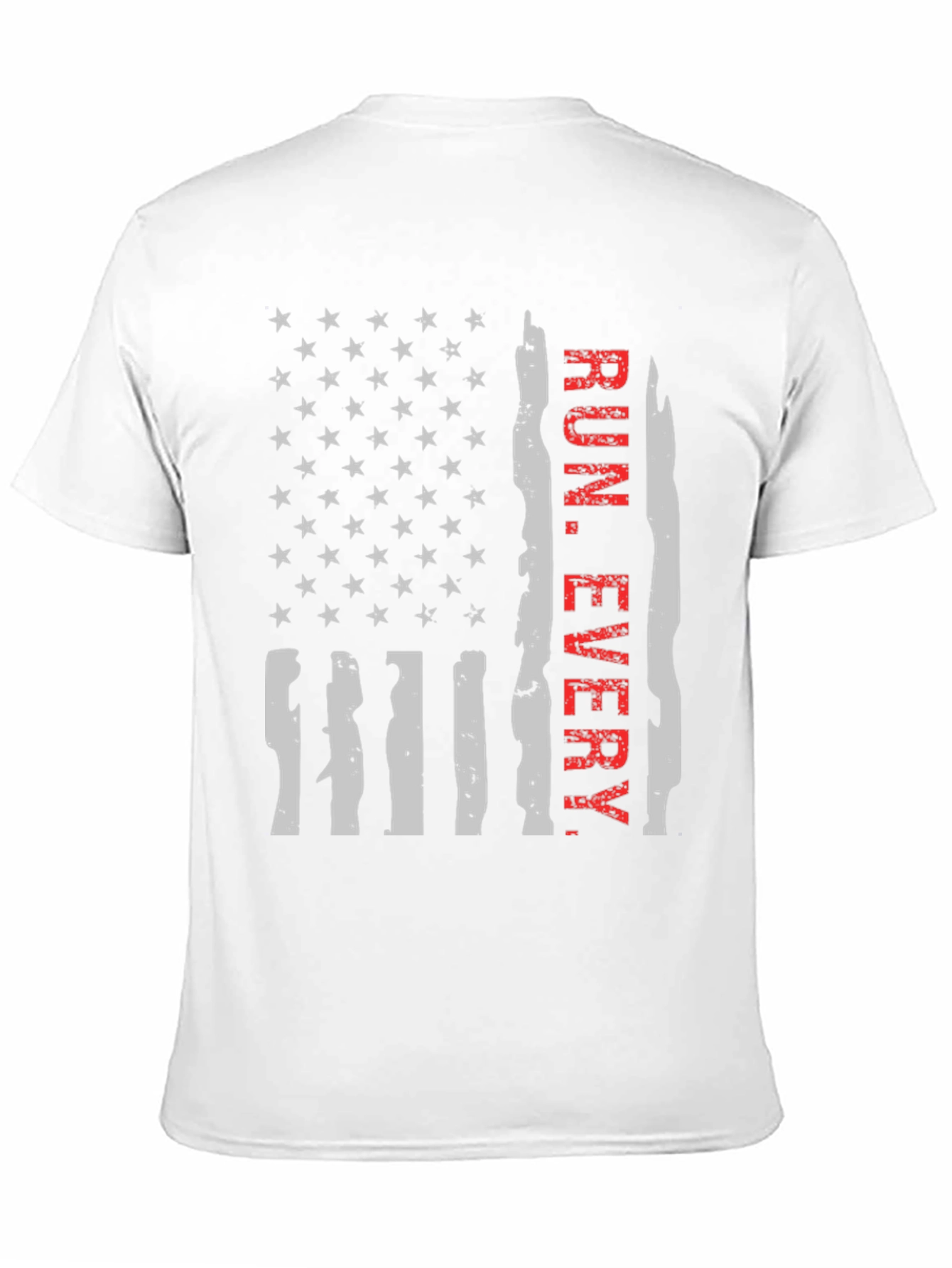 Run Every Day Flag Graphic Tee