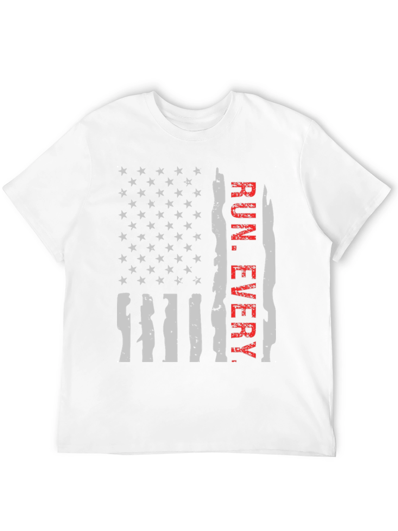Run Every Day Flag Graphic Tee