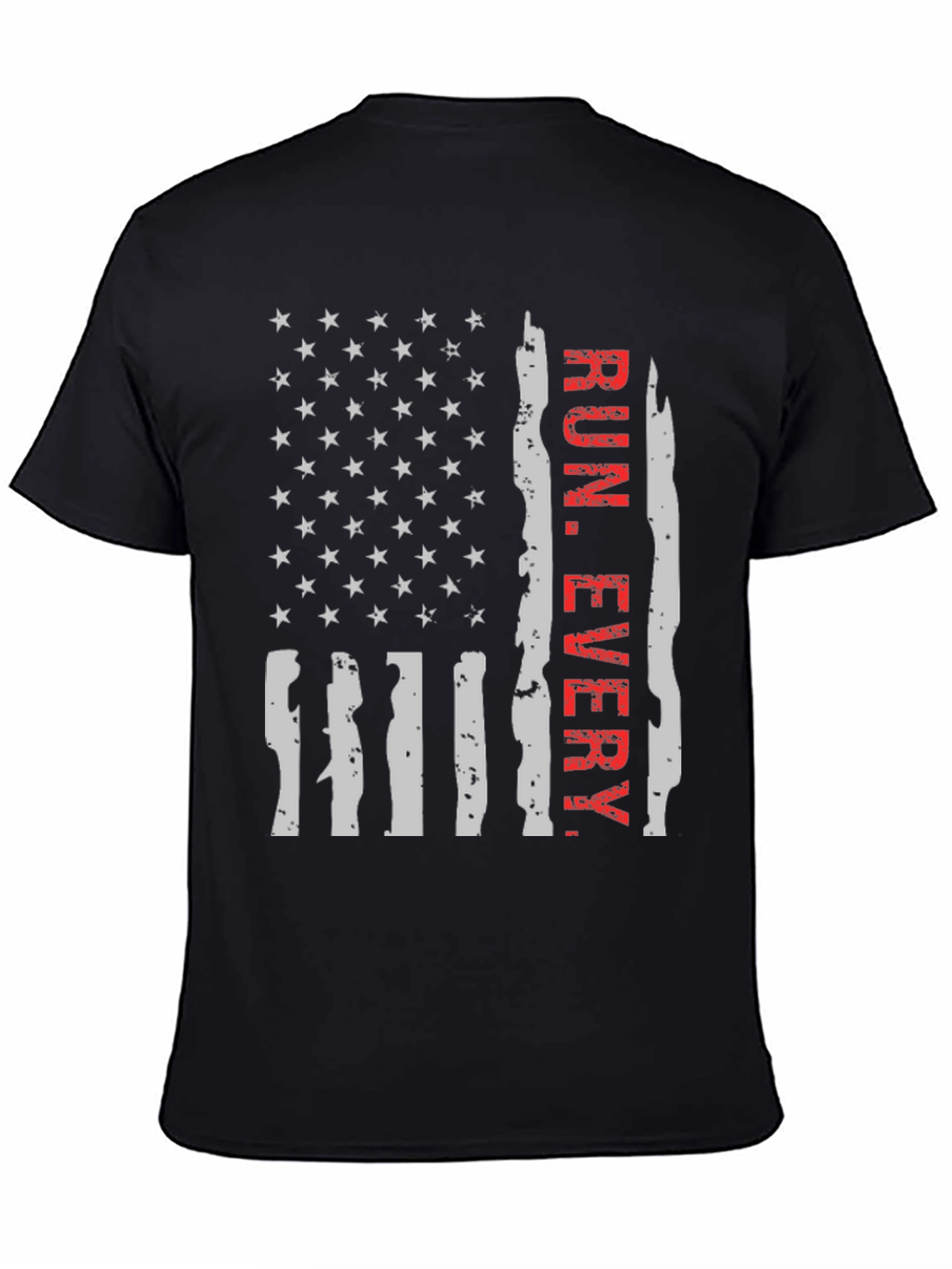 Run Every Day Flag Graphic Tee