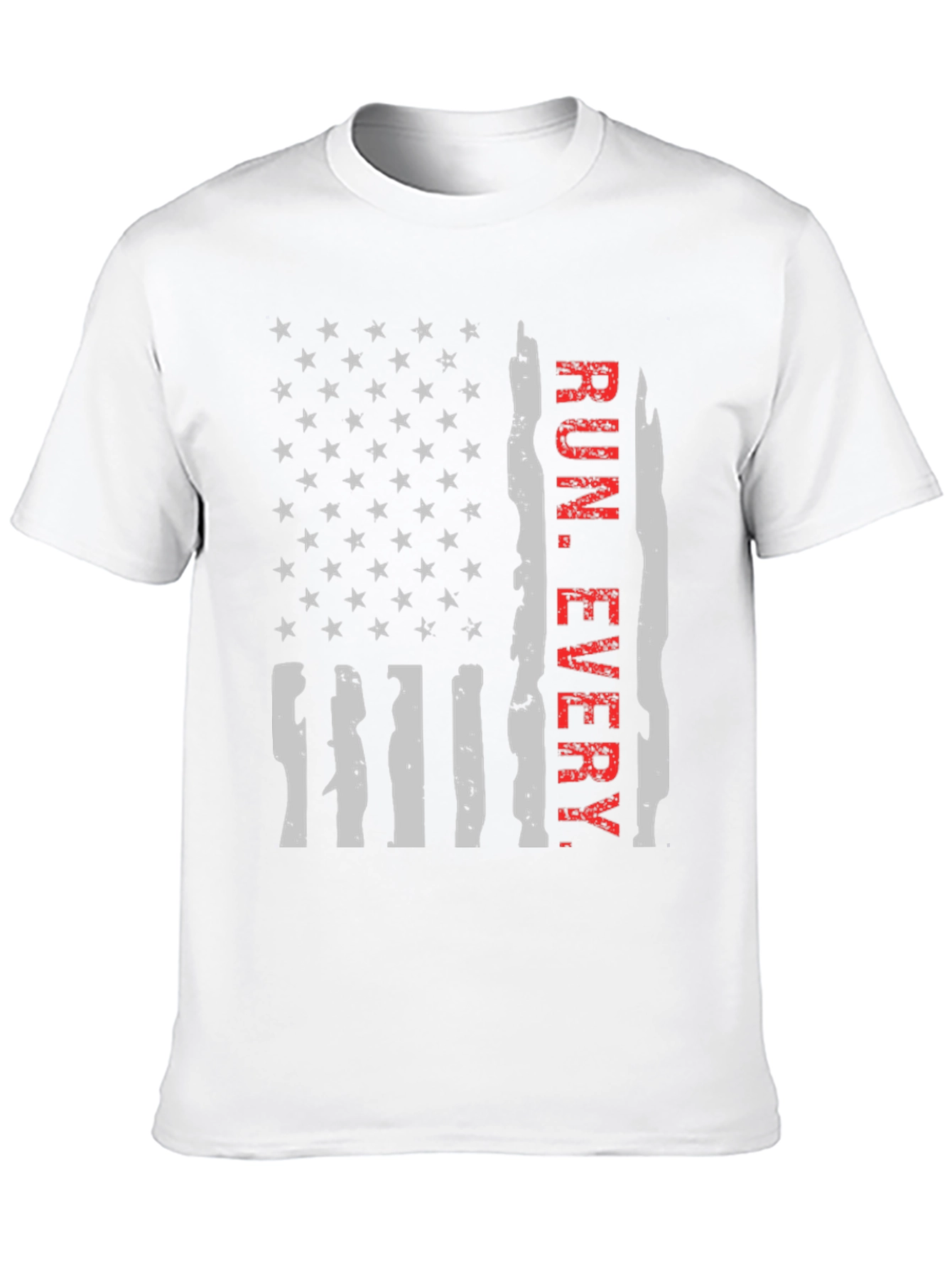 Run Every Day Flag Graphic Tee